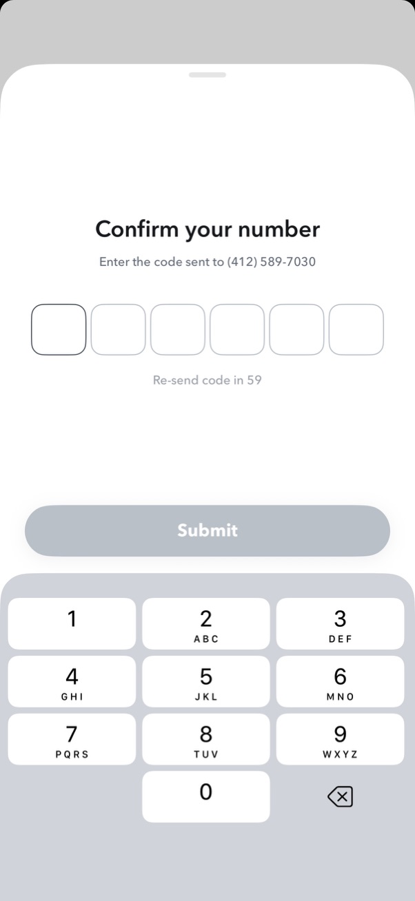snapchat modal screenshot