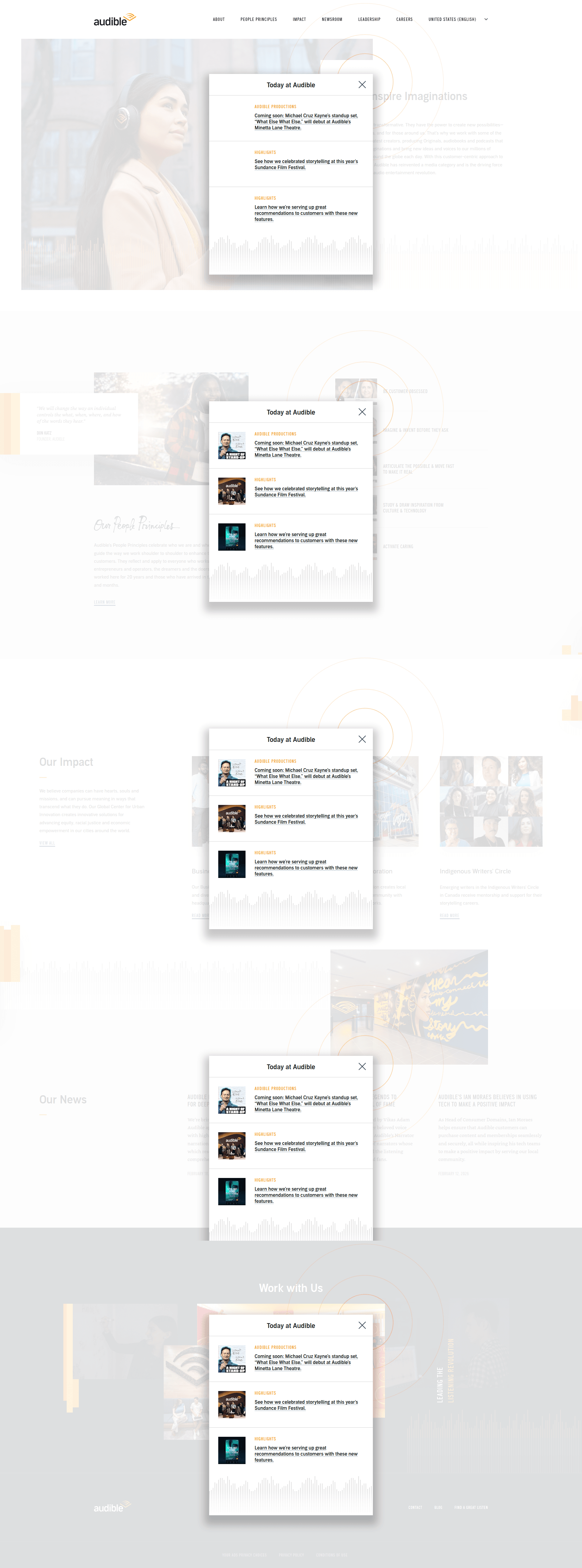 audible modal screenshot