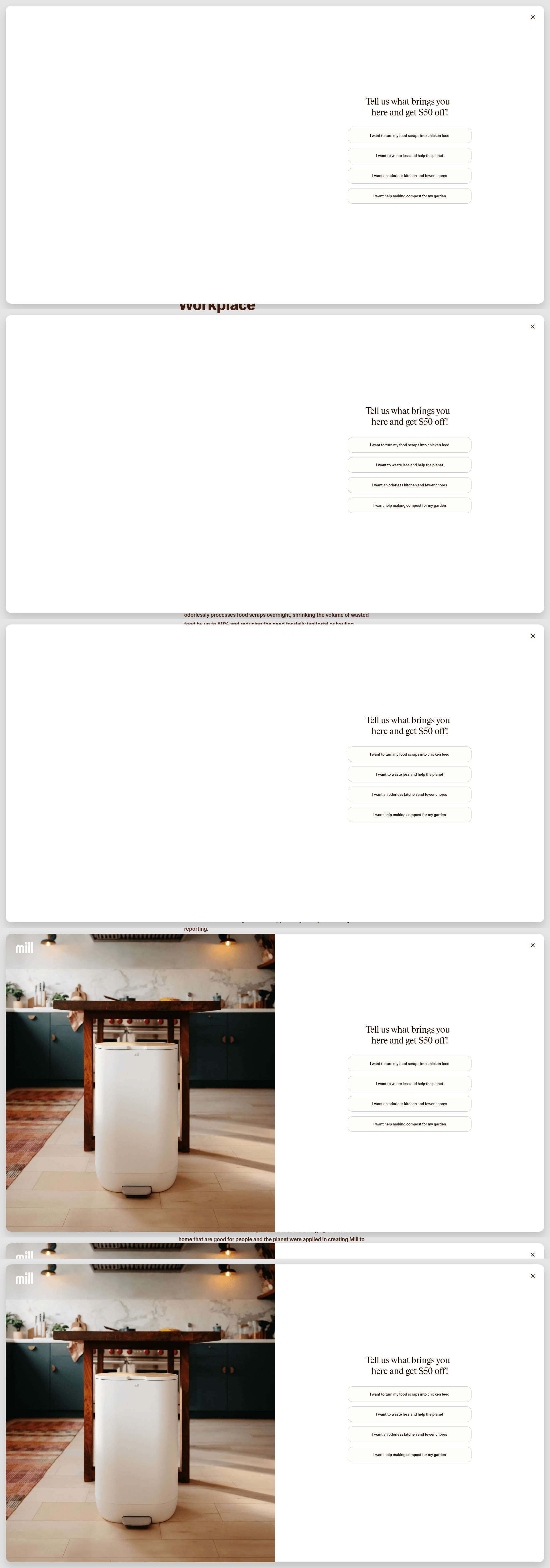mill modal screenshot