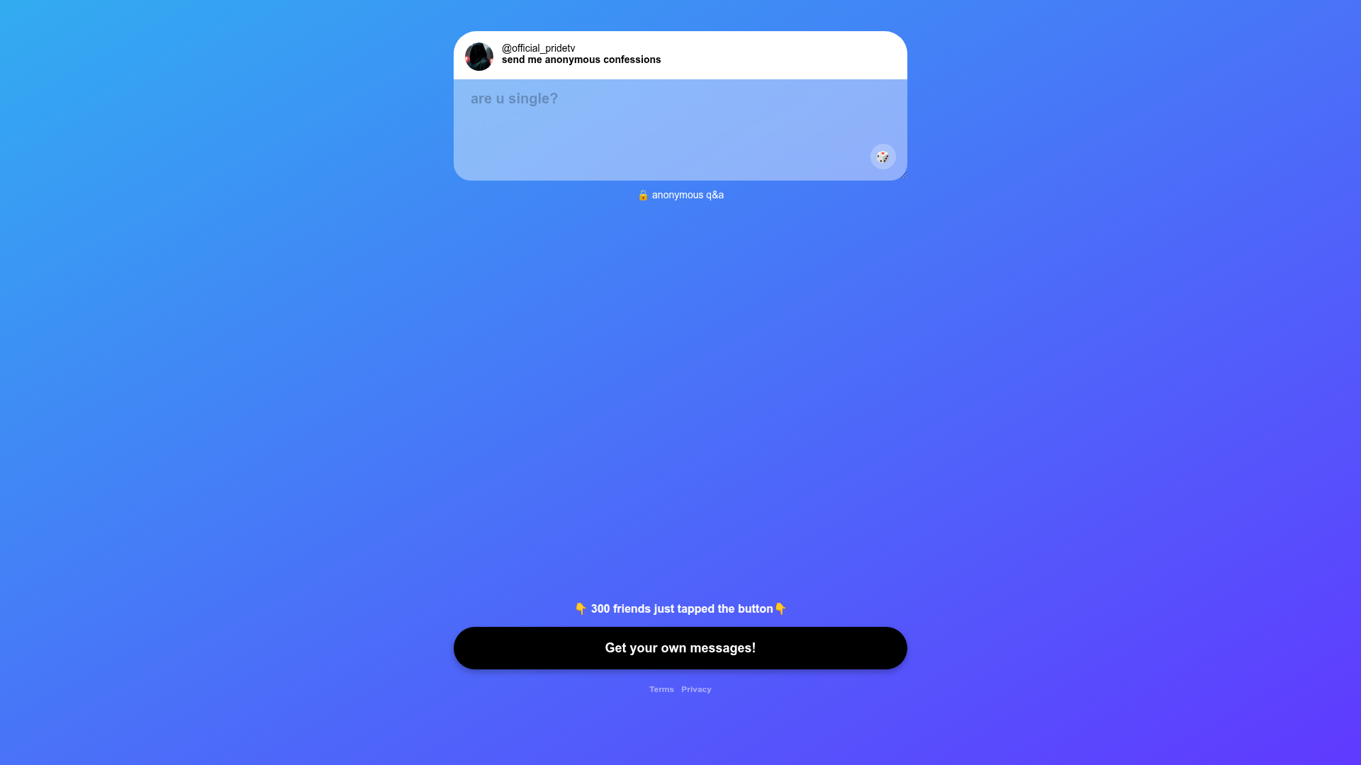 ngl modal screenshot