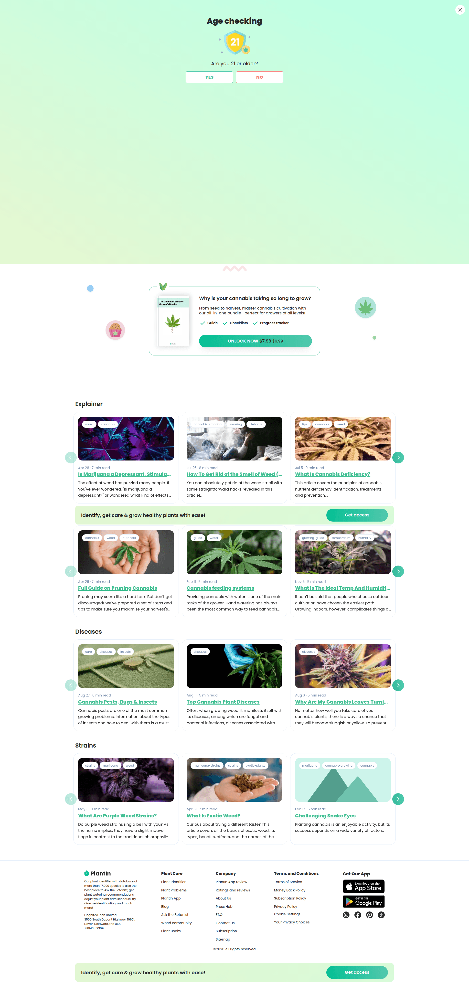 plantin modal screenshot