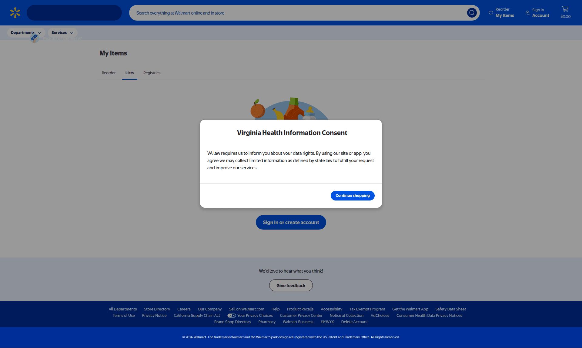 walmart modal screenshot