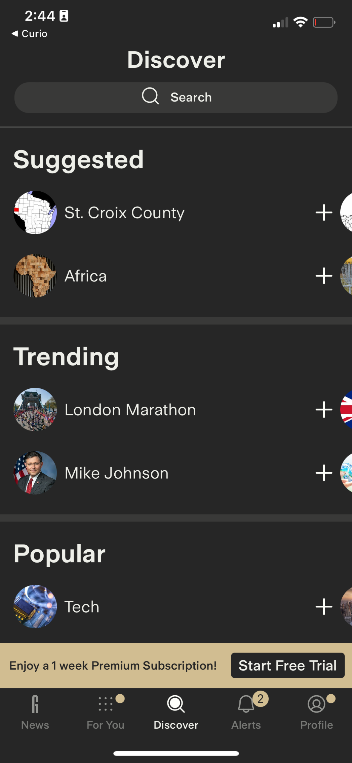 groundnews navigation screenshot
