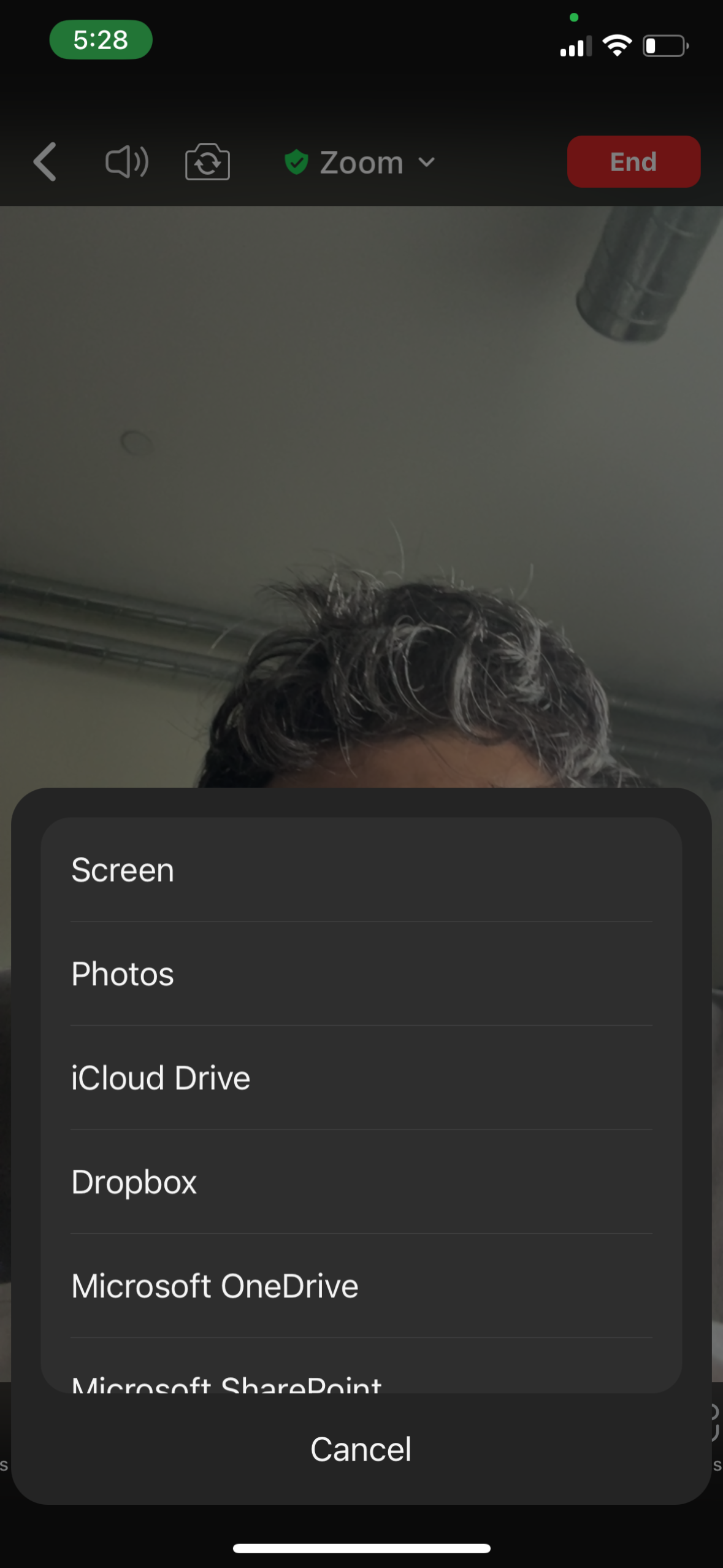 zoom navigation screenshot
