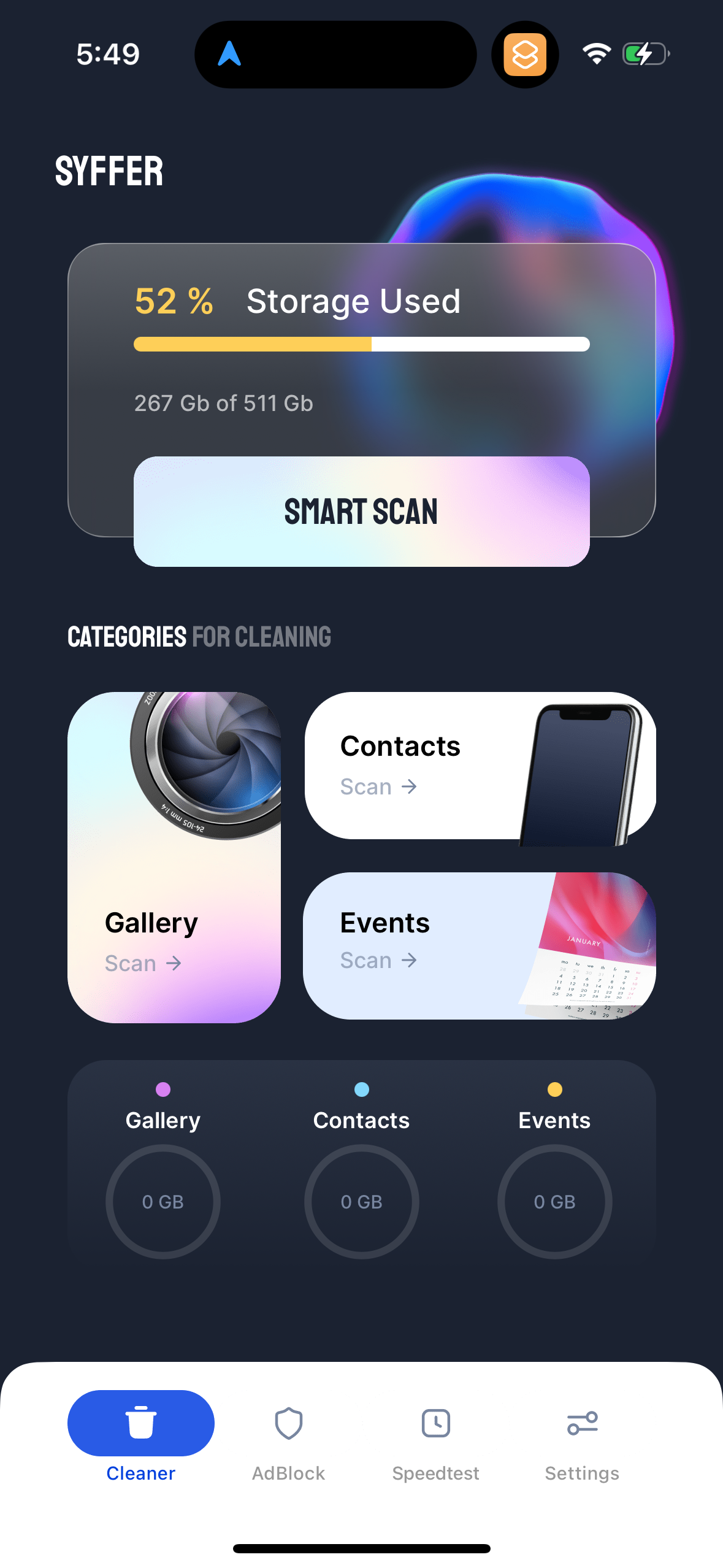 syffer navigation screenshot