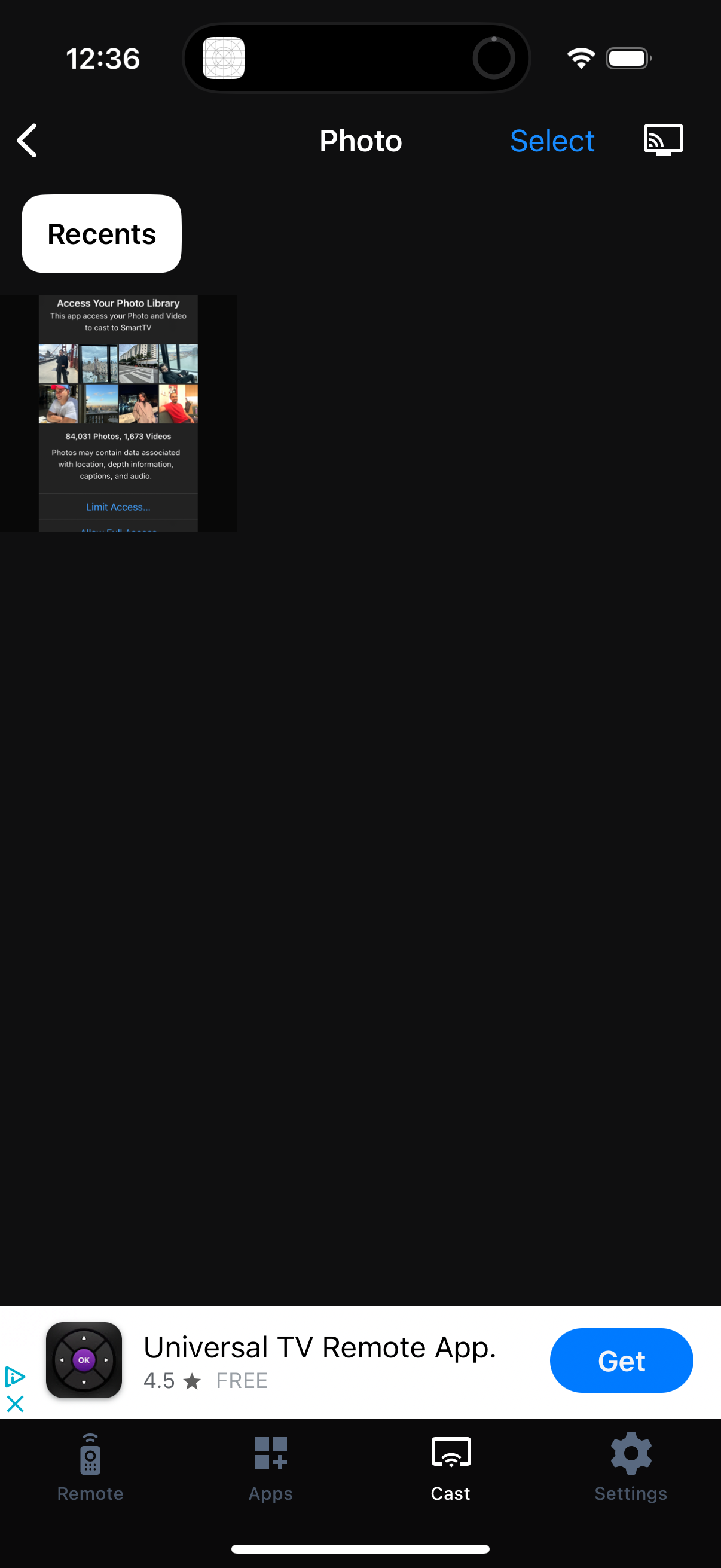 roku-remote navigation screenshot