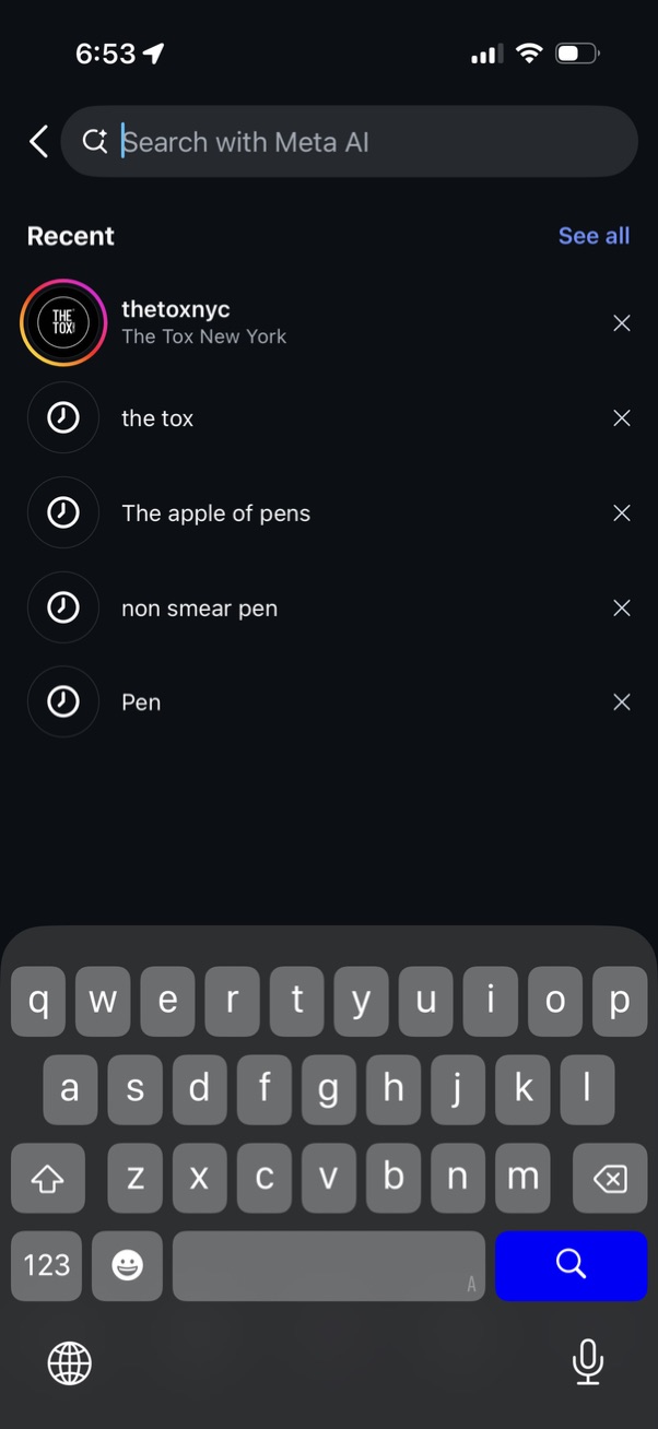 ig navigation screenshot