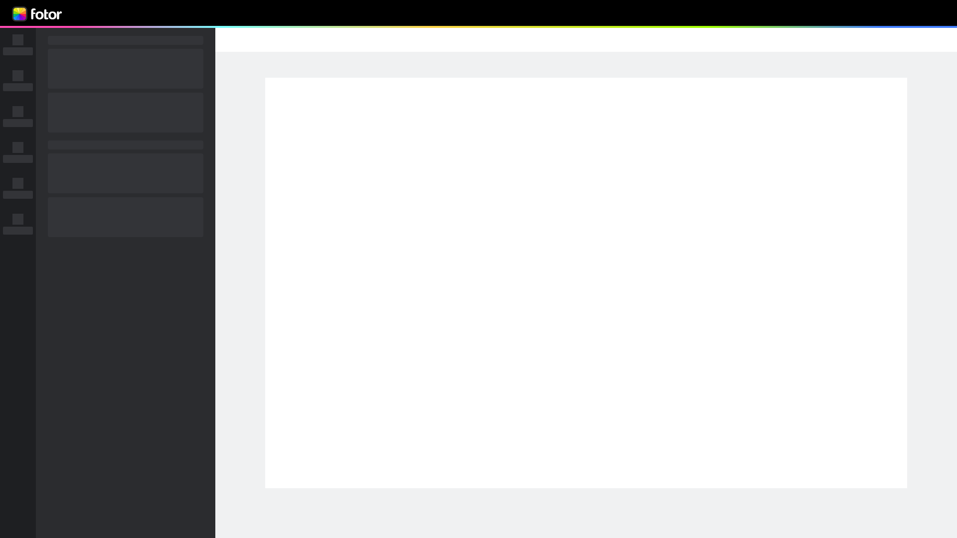fotor navigation screenshot