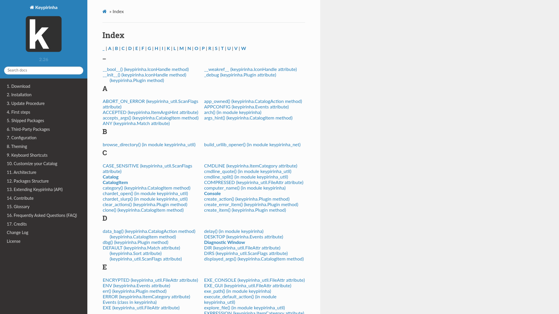 keypirinha navigation screenshot