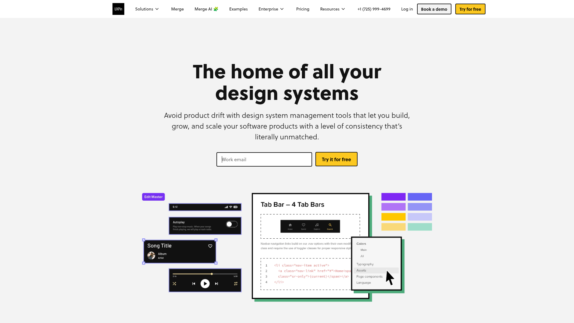 uxpin navigation screenshot