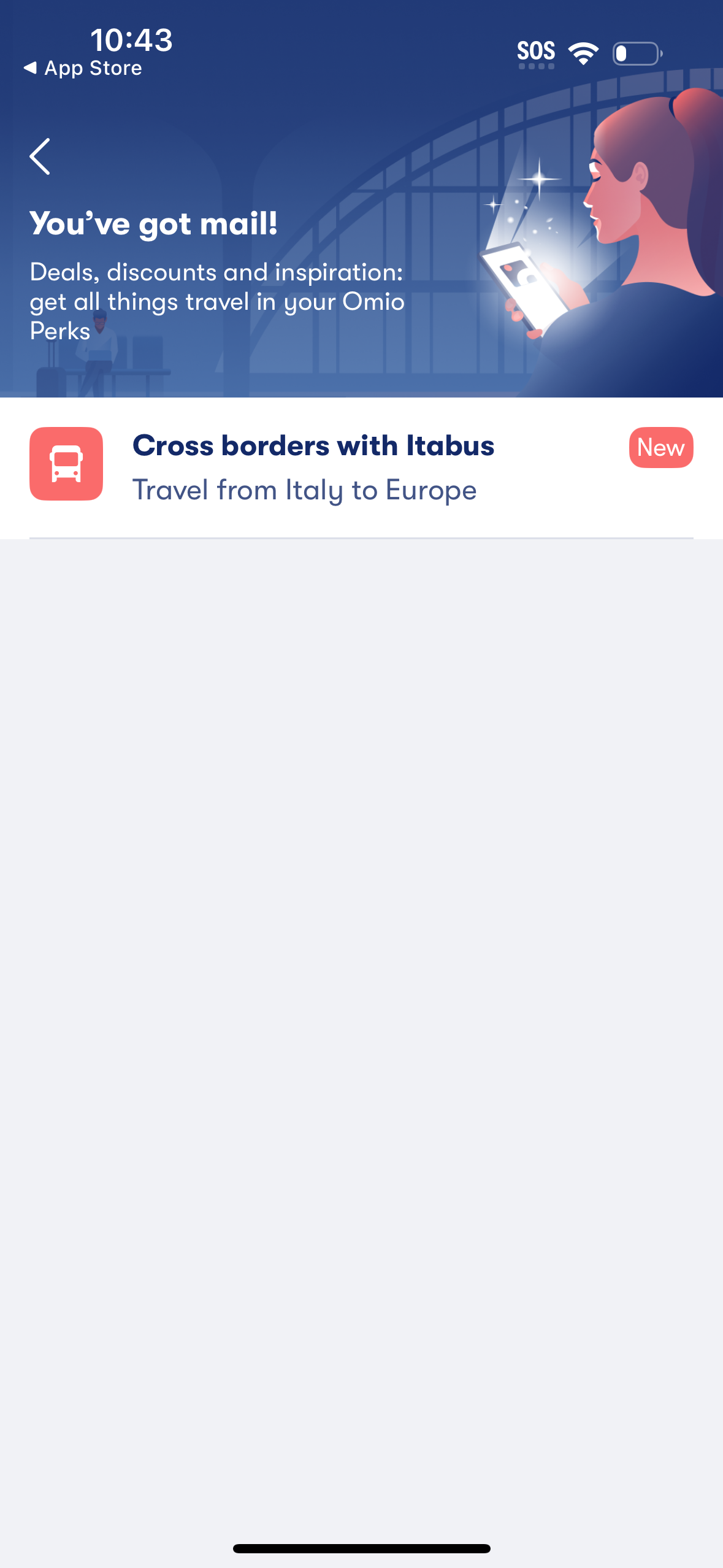 omio notifications screenshot