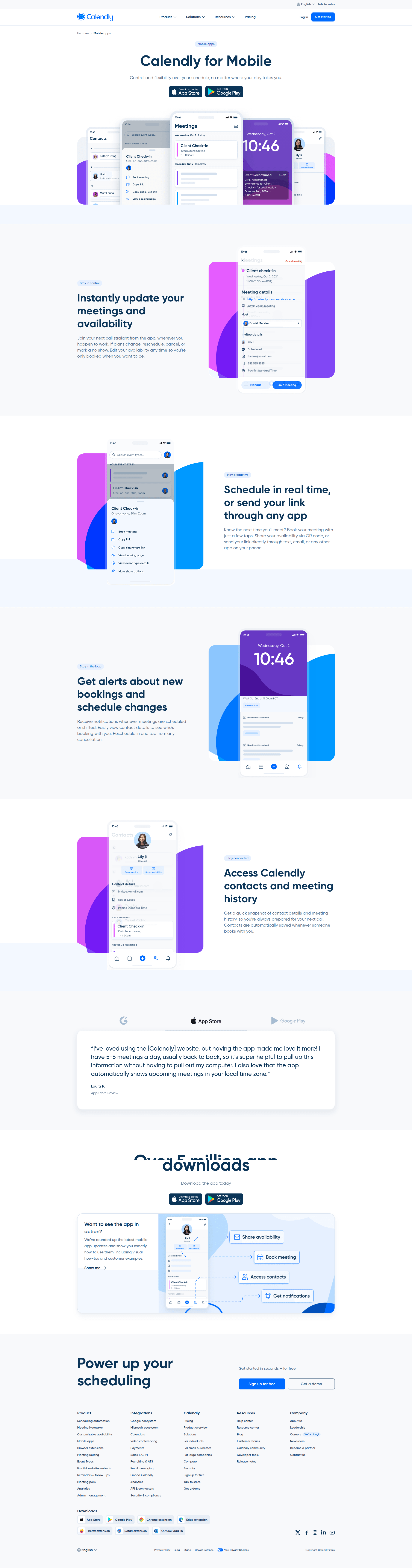 calendly notifications screenshot