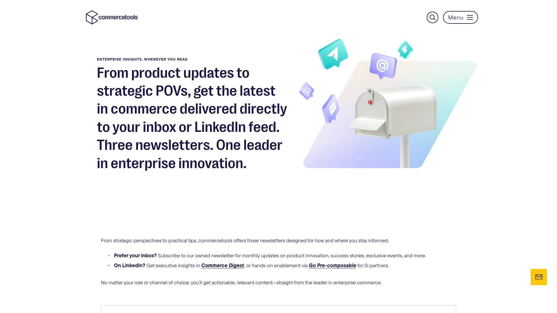 commercetools notifications screenshot