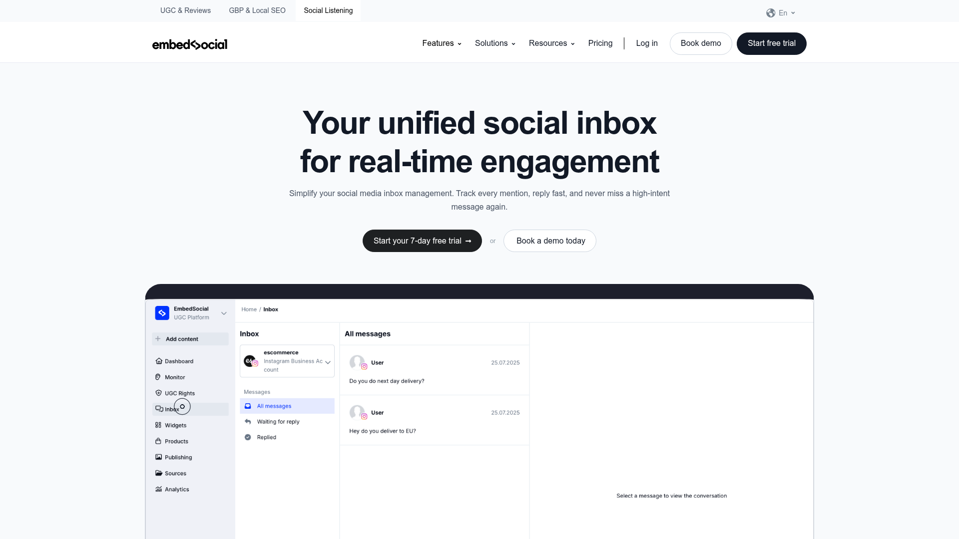 embedsocial notifications screenshot