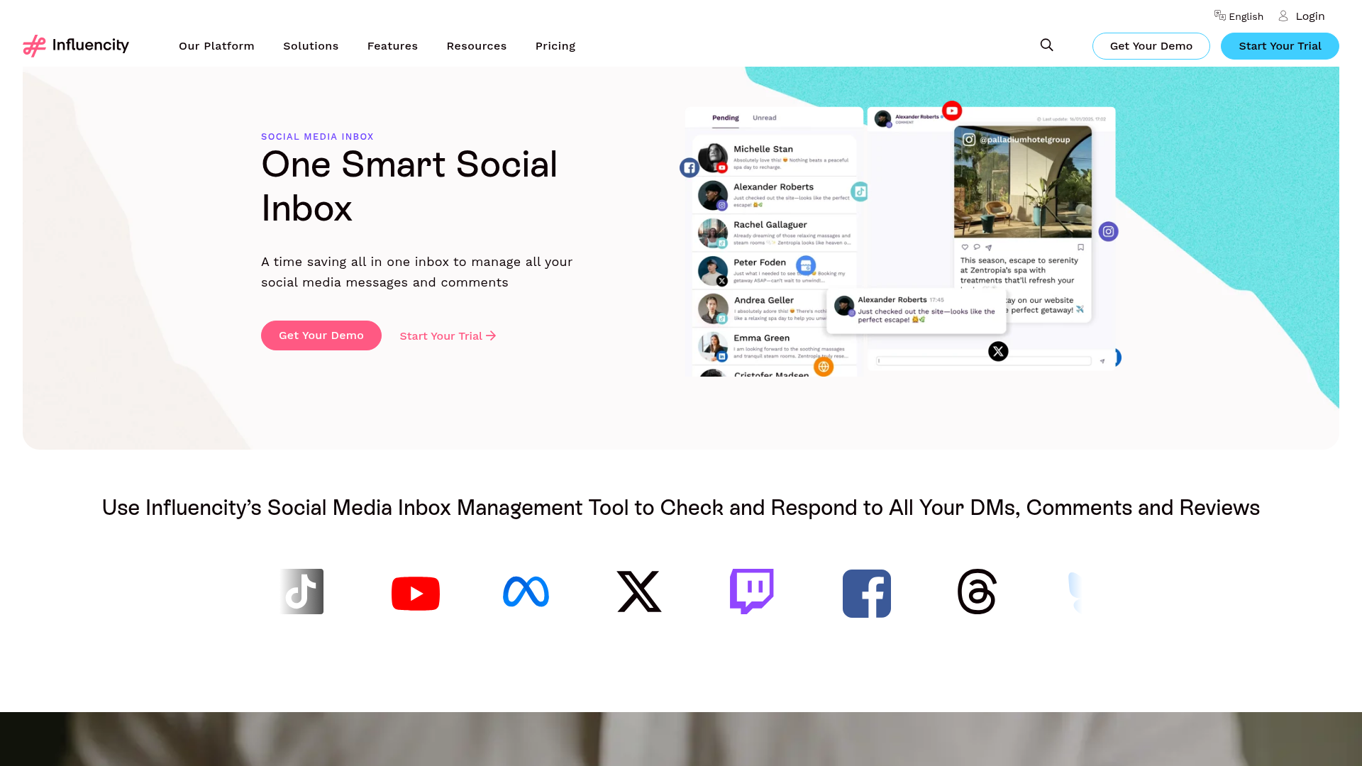 influencity notifications screenshot