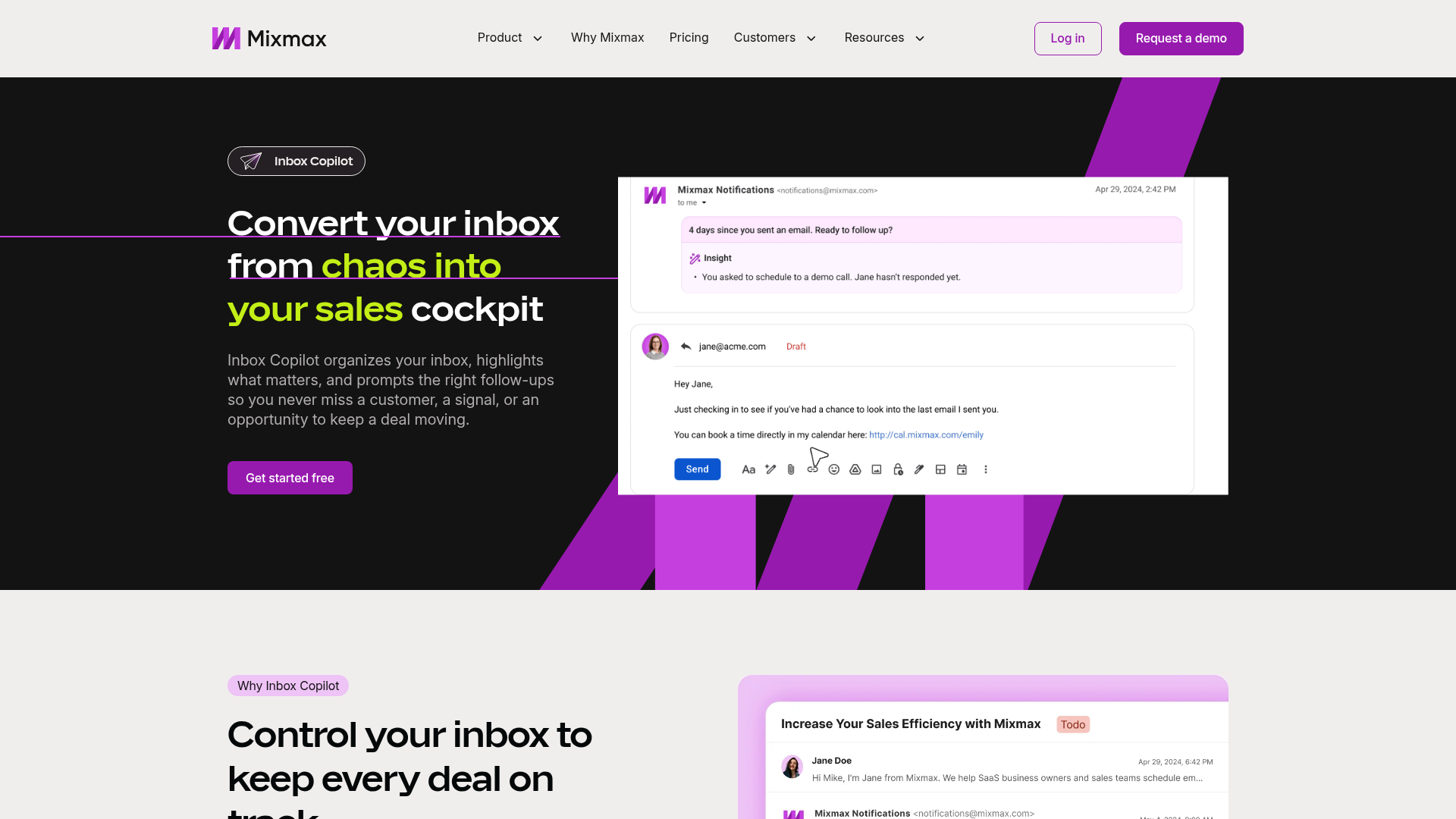 mixmax notifications screenshot