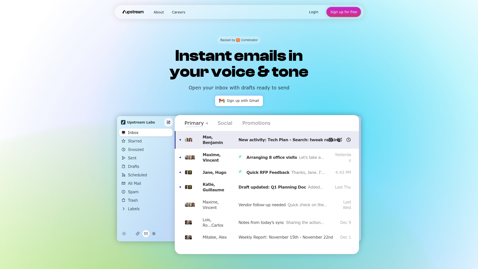 upstream notifications screenshot