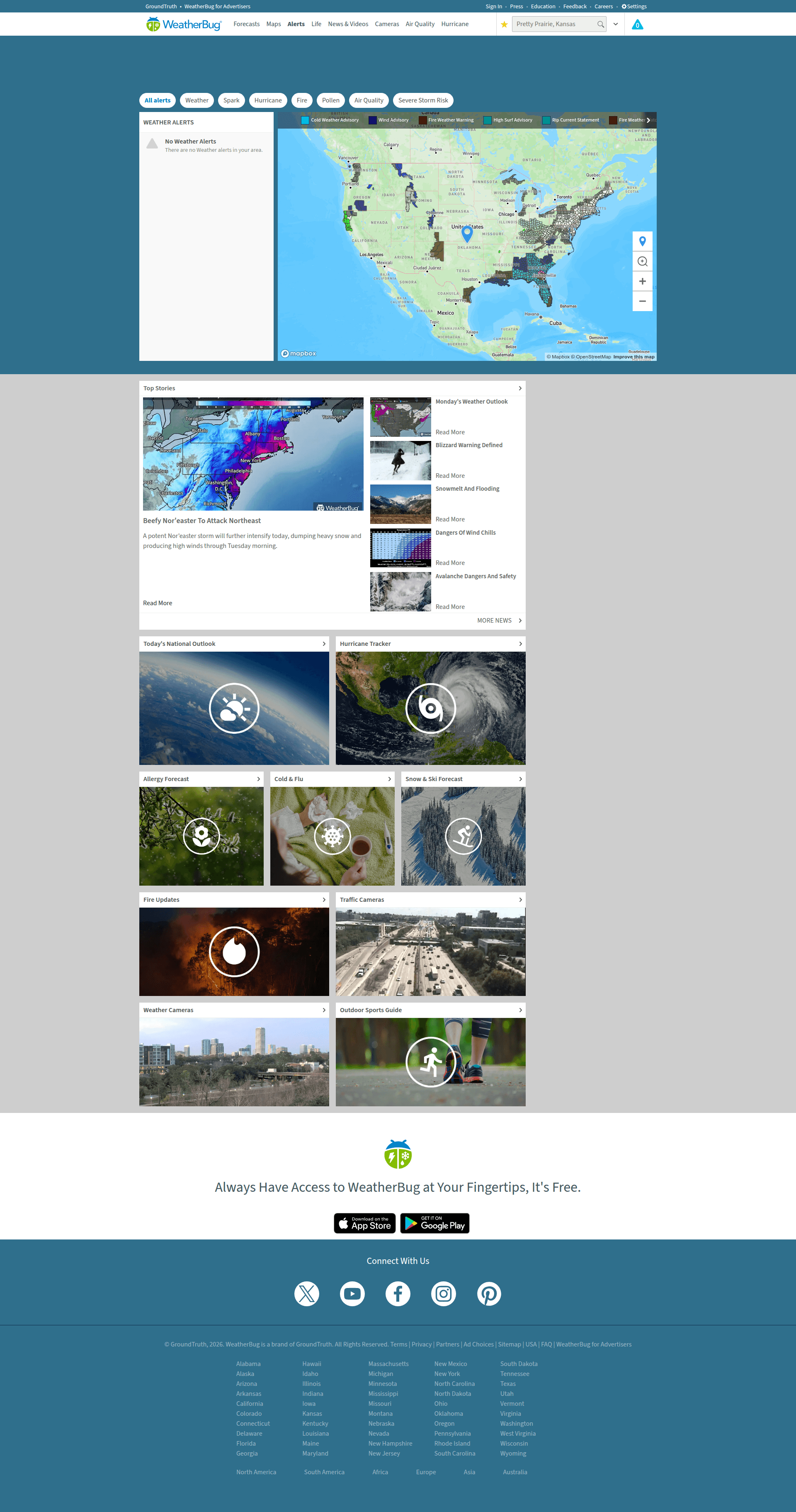 weatherbug notifications screenshot