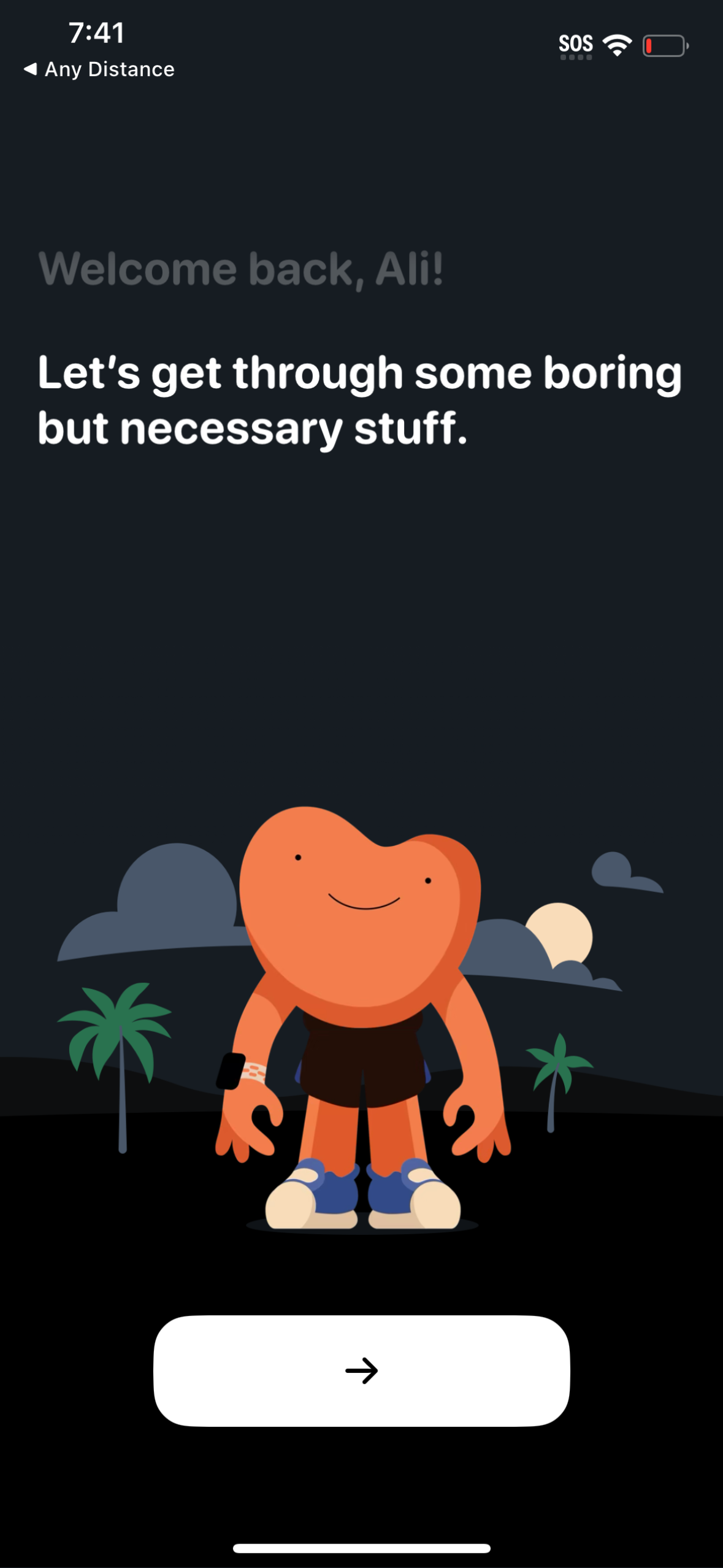 gentler onboarding screenshot
