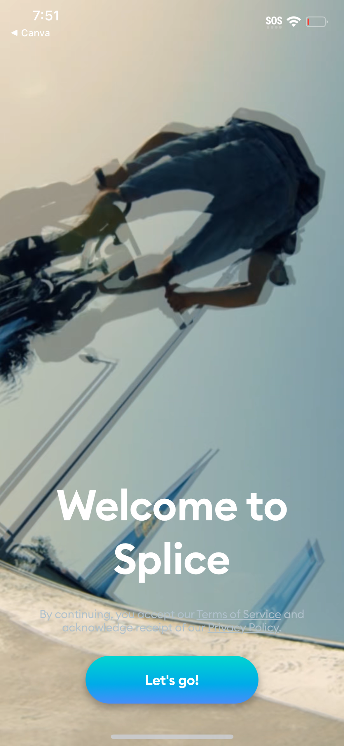 splice onboarding screenshot
