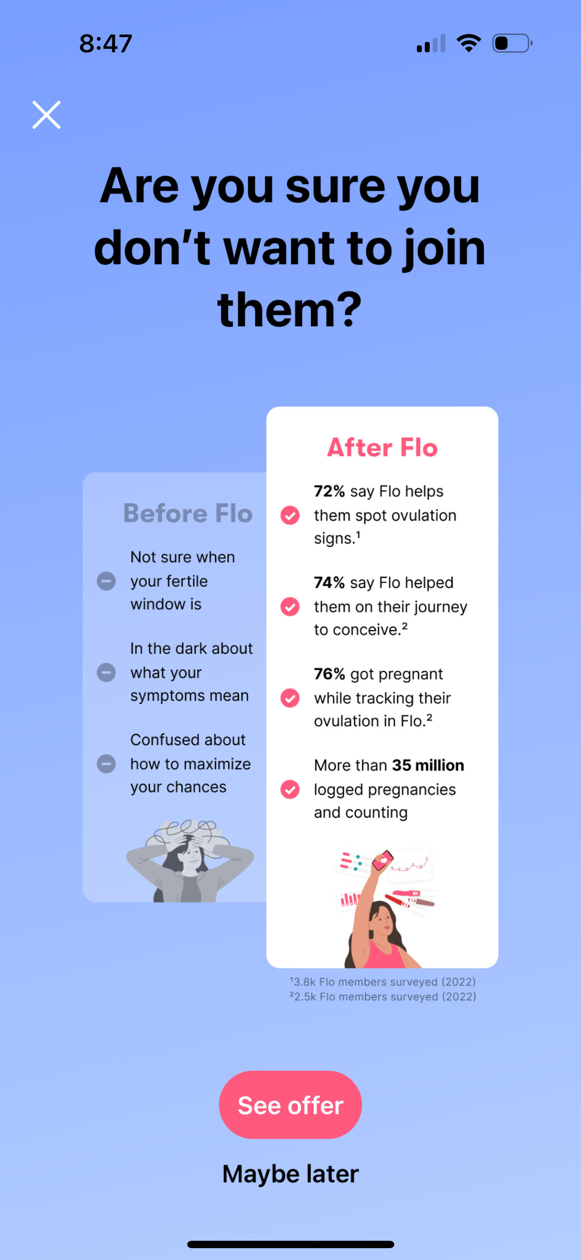 flo onboarding screenshot