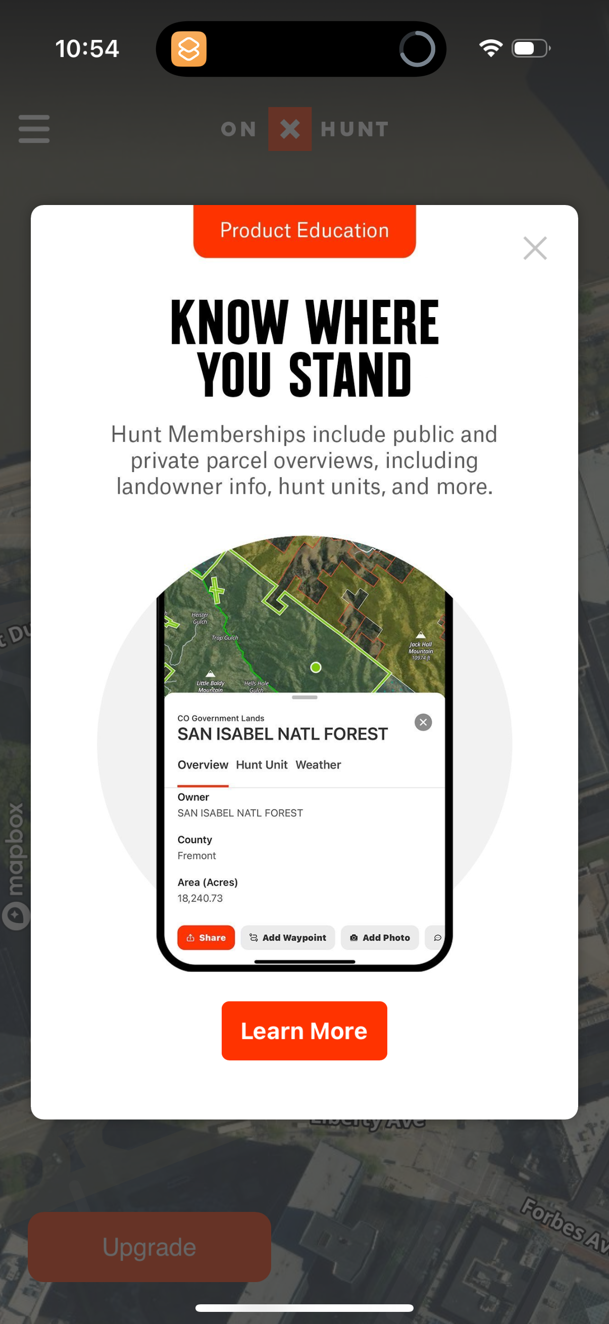 onx-hunt onboarding screenshot