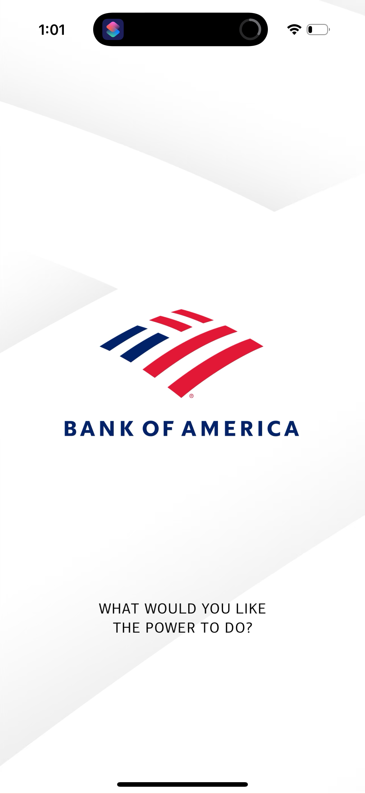bofa onboarding screenshot