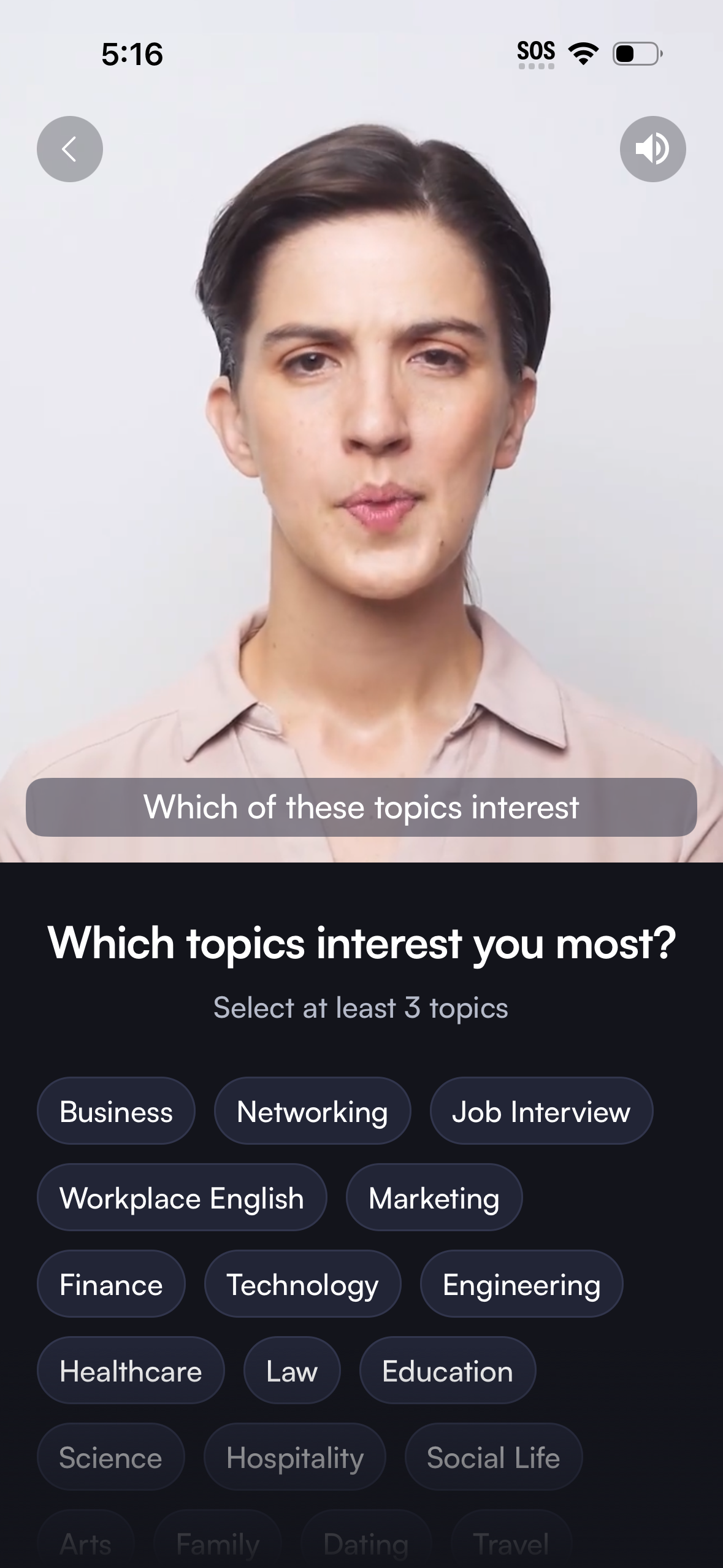 boldvoice onboarding screenshot