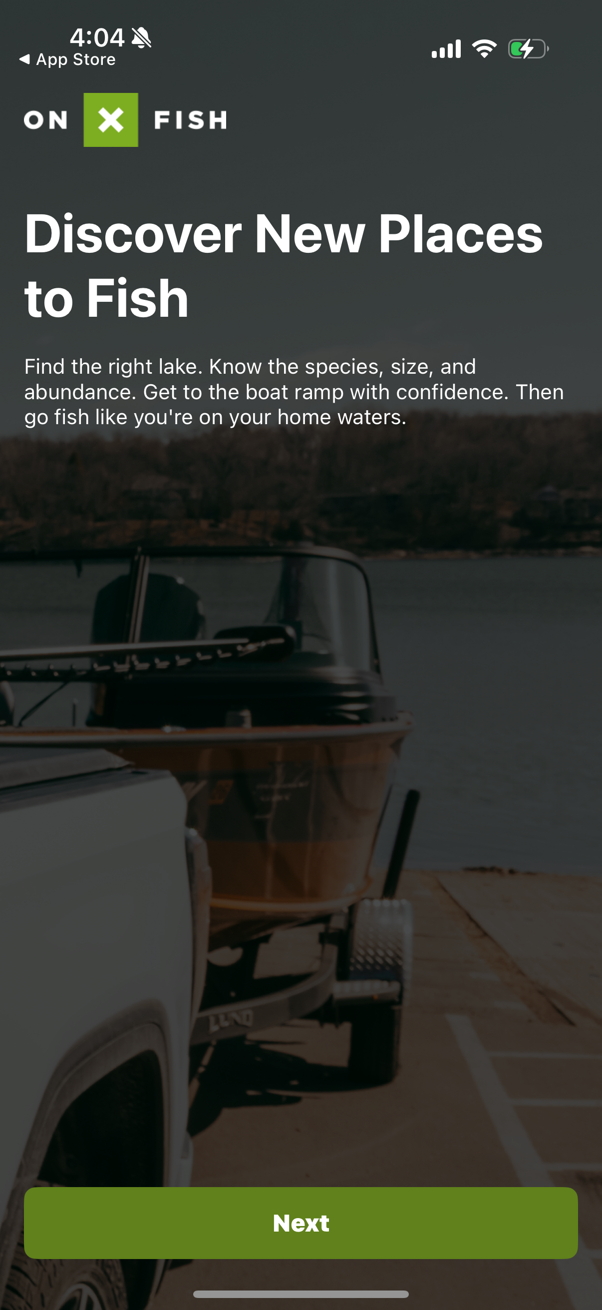 onx-fish onboarding screenshot