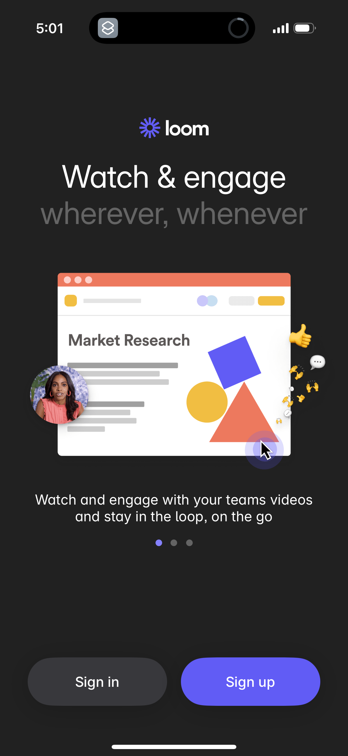 loom onboarding screenshot