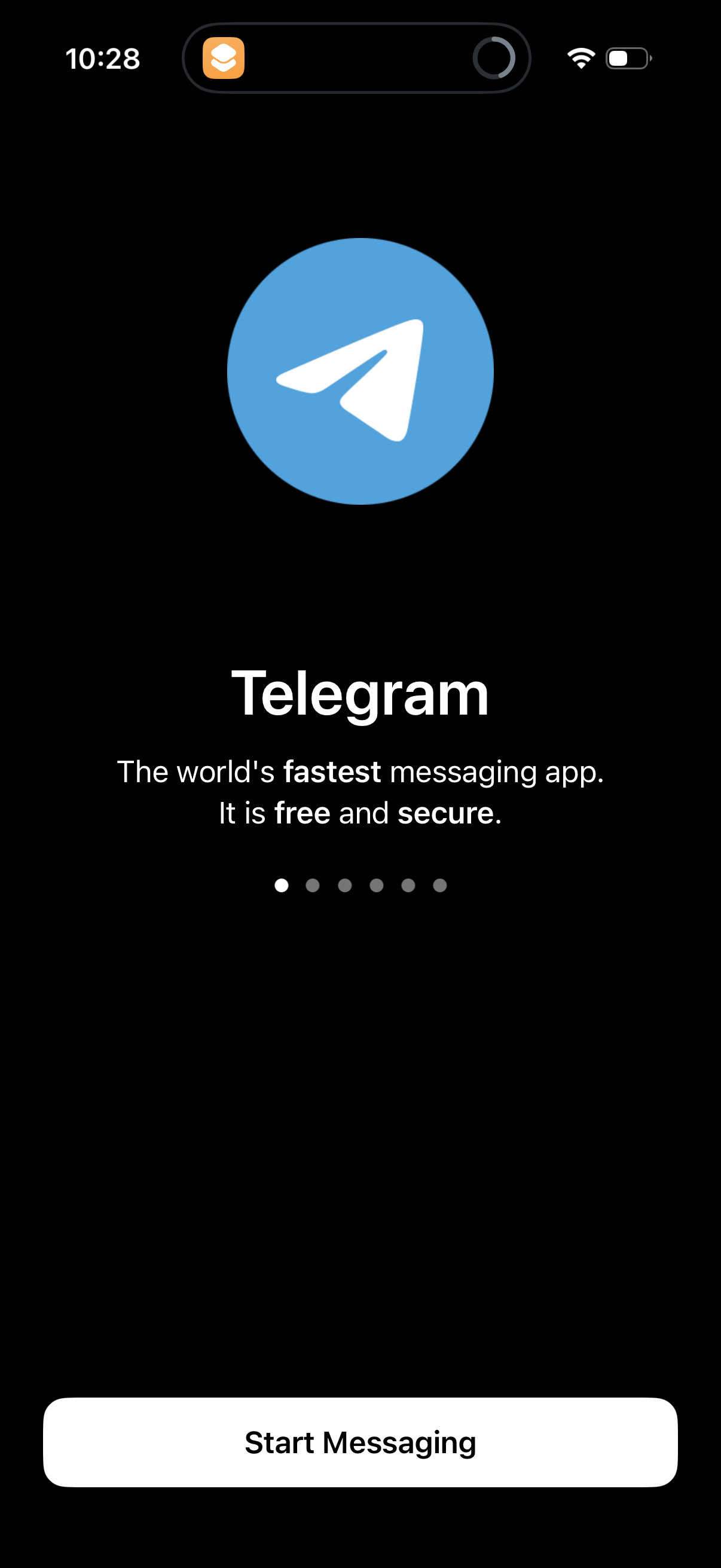 telegram onboarding screenshot
