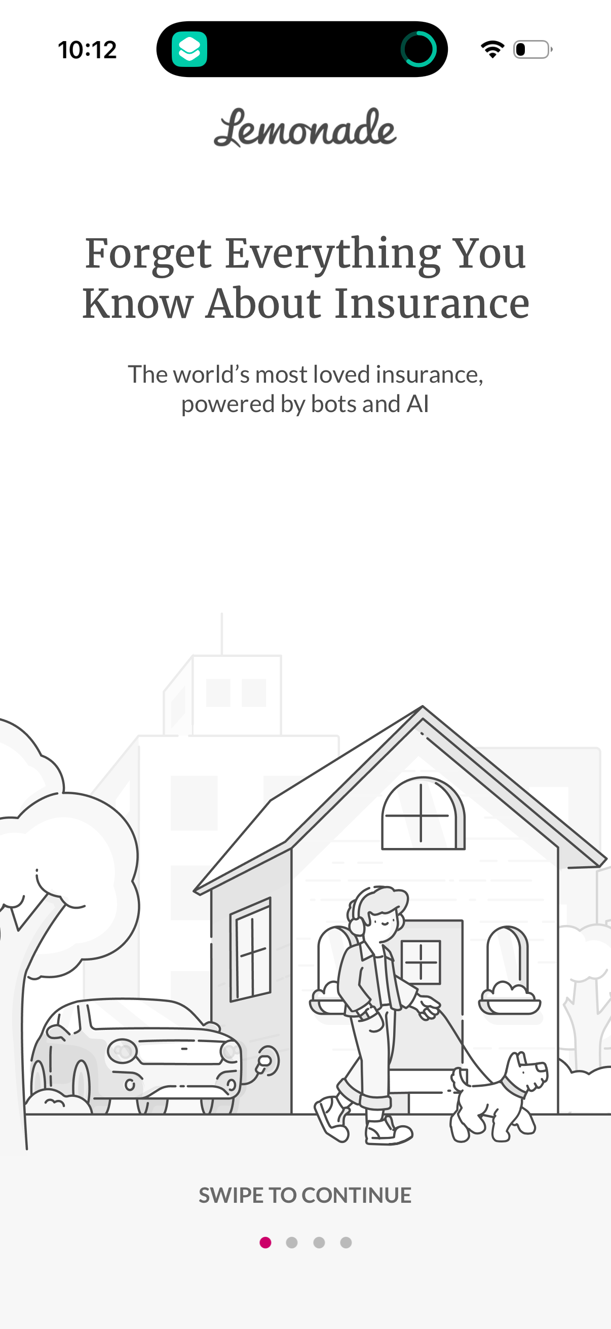 lemonade onboarding screenshot