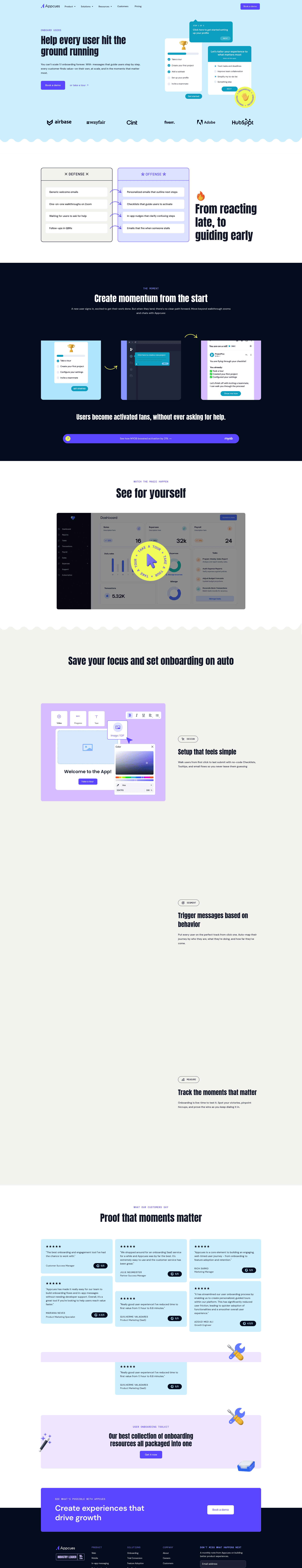 onboarding pattern example from appcues
