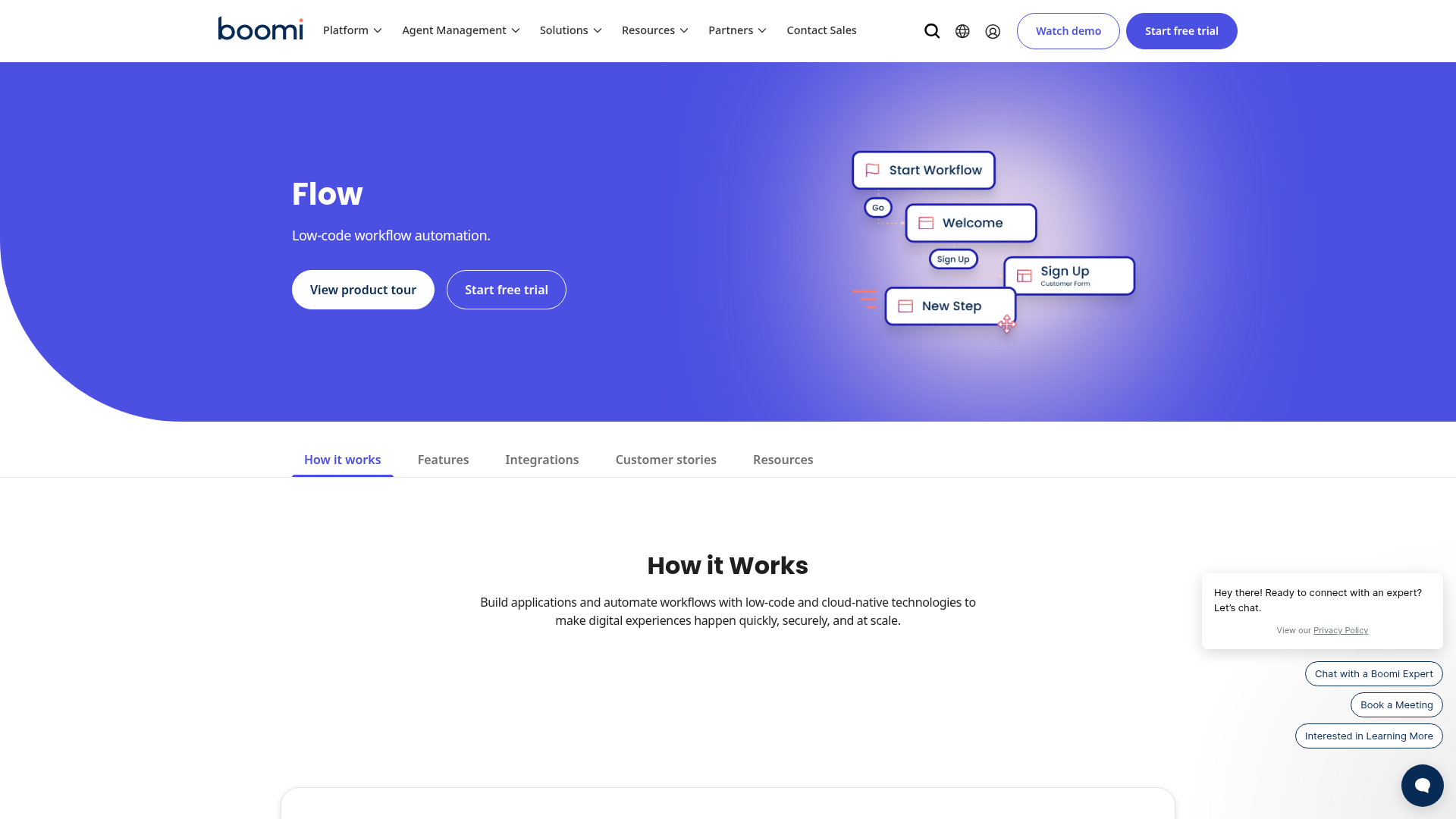 boomi onboarding screenshot