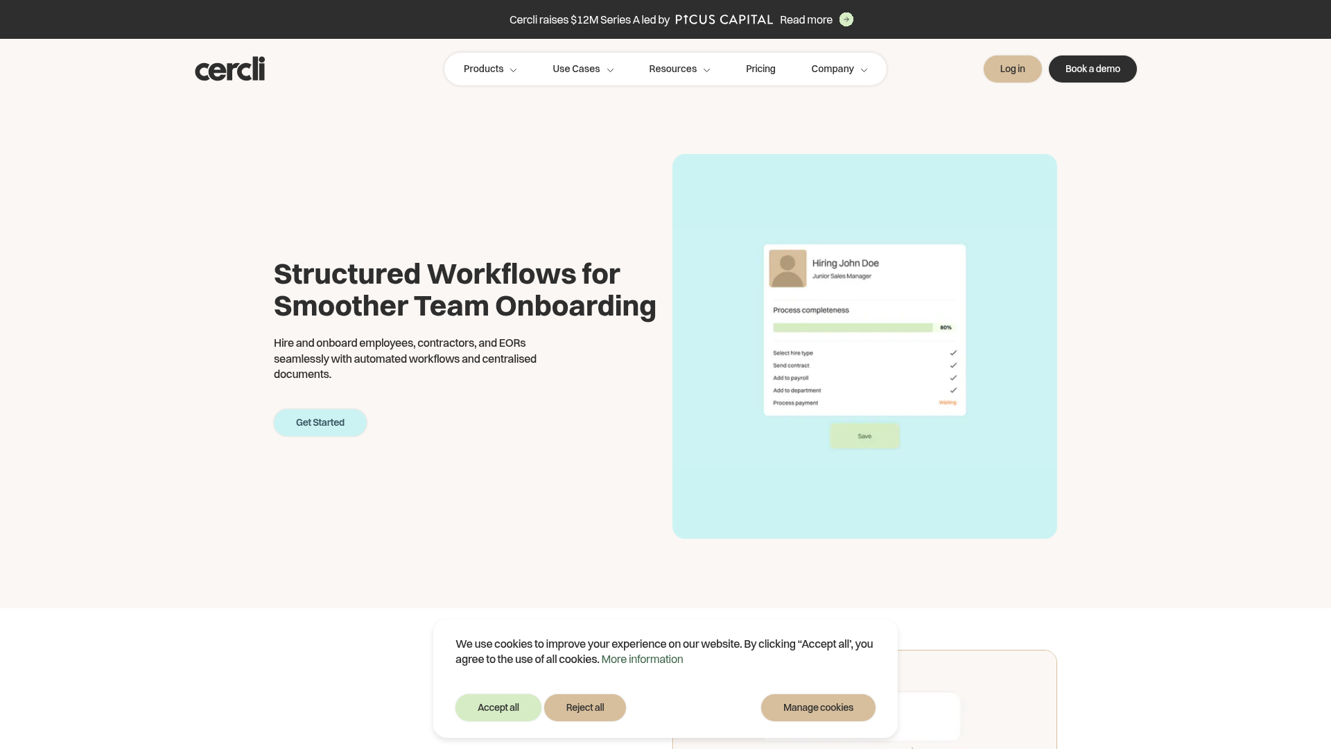 cercli onboarding screenshot