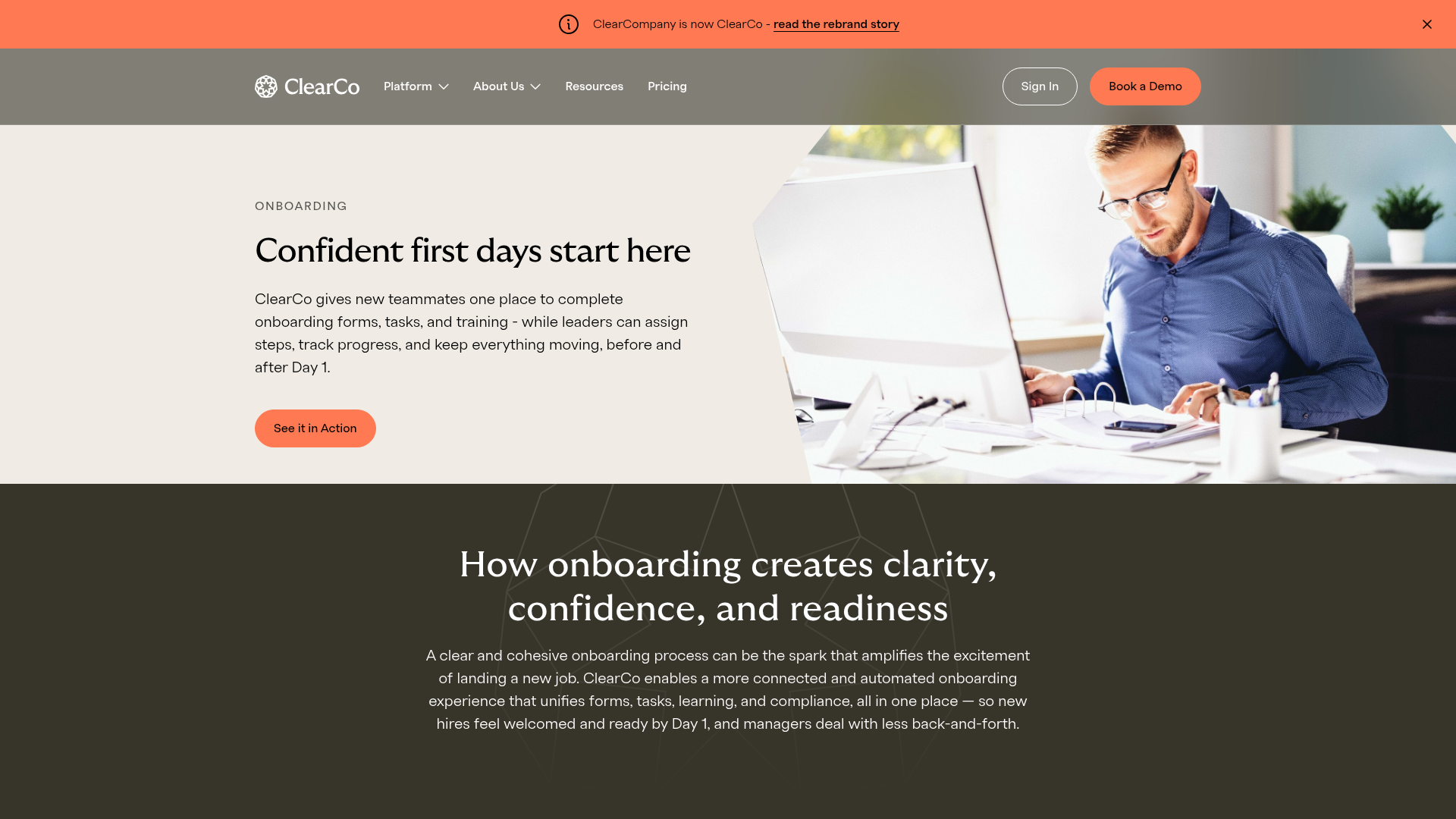 clearcompany onboarding screenshot