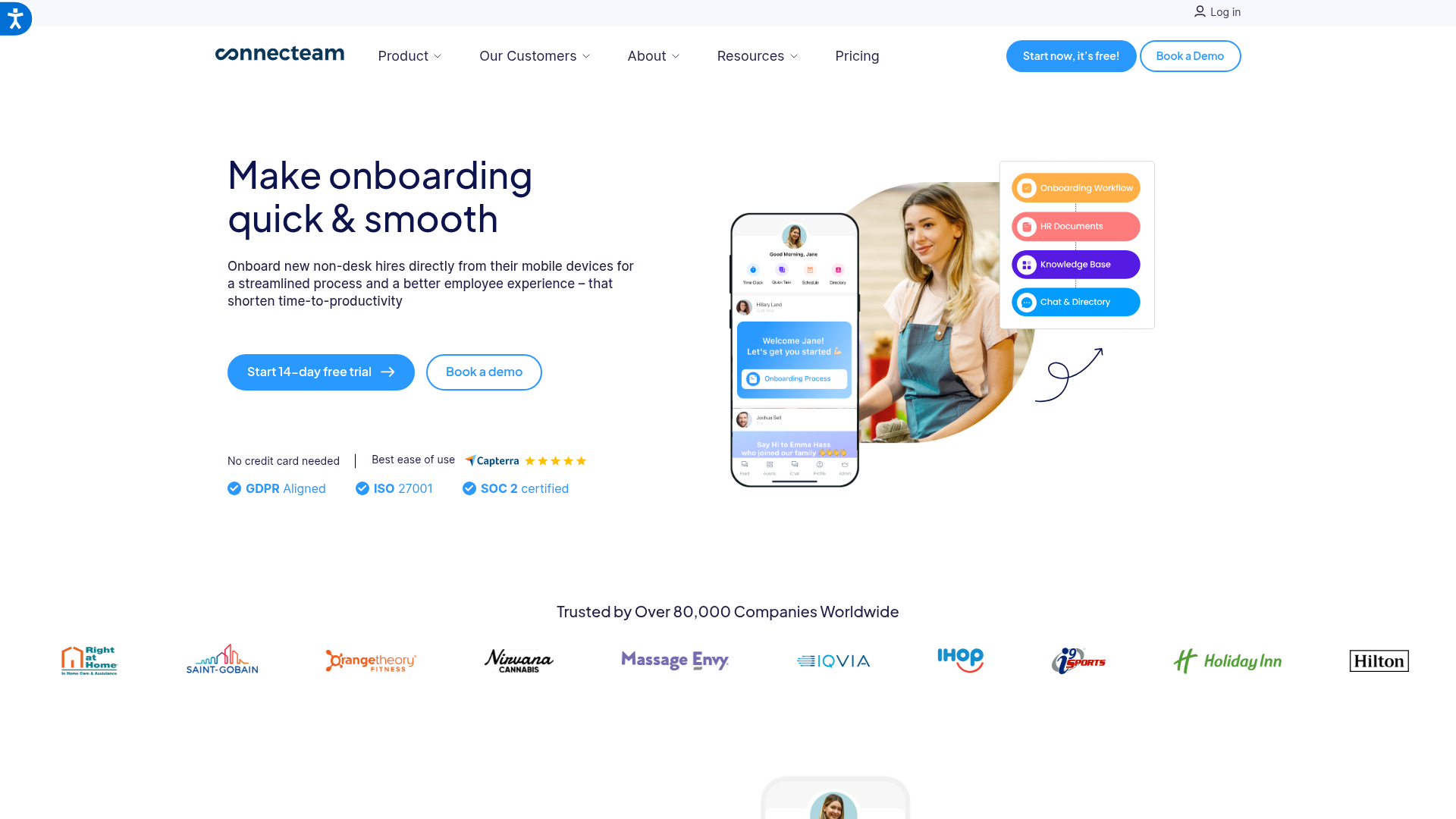 connecteam onboarding screenshot
