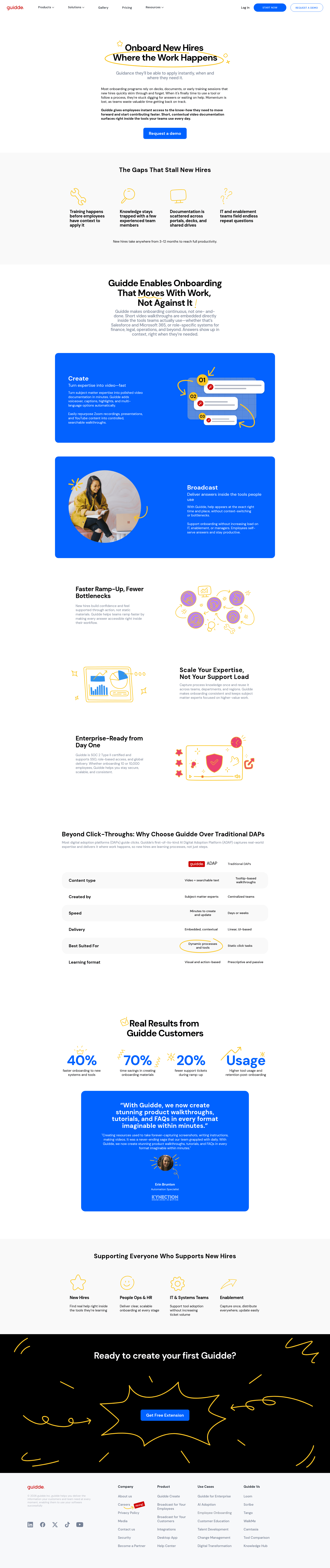 guidde onboarding screenshot
