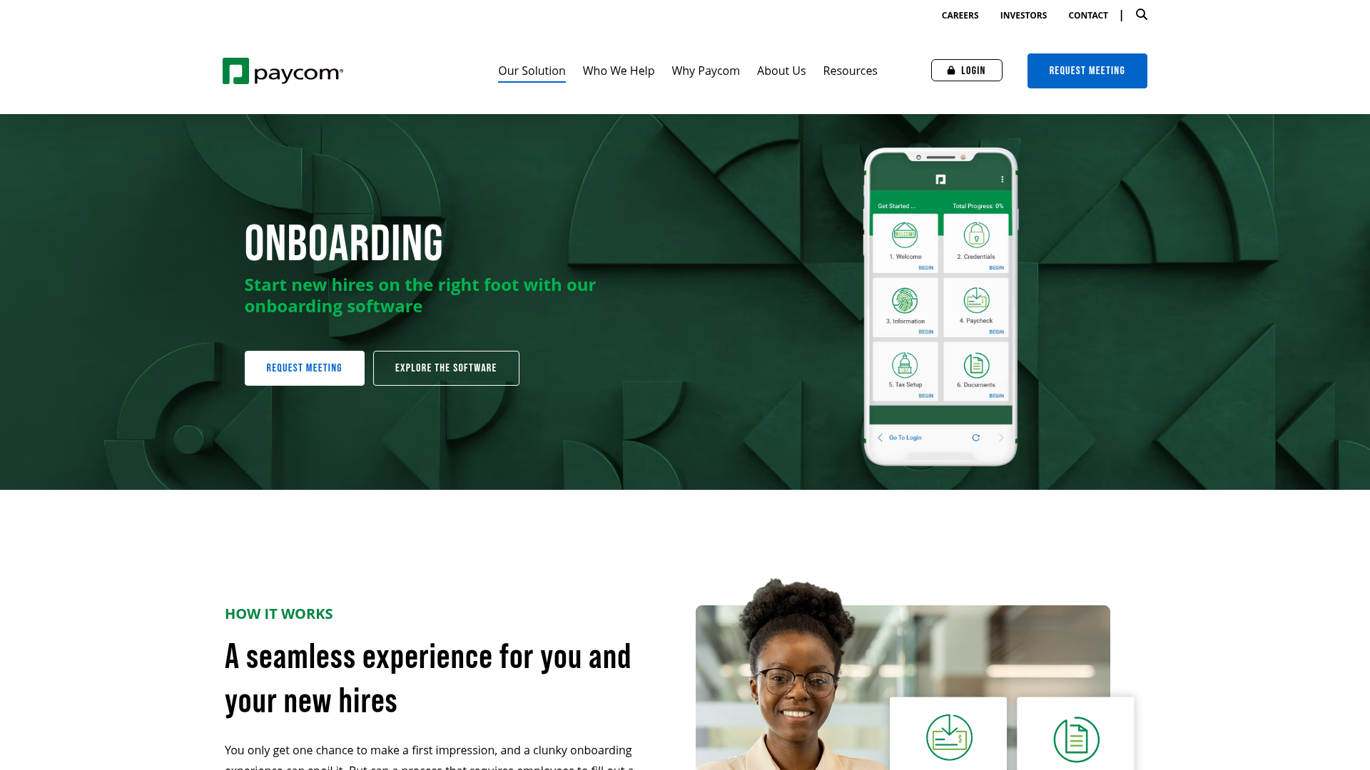 paycom onboarding screenshot
