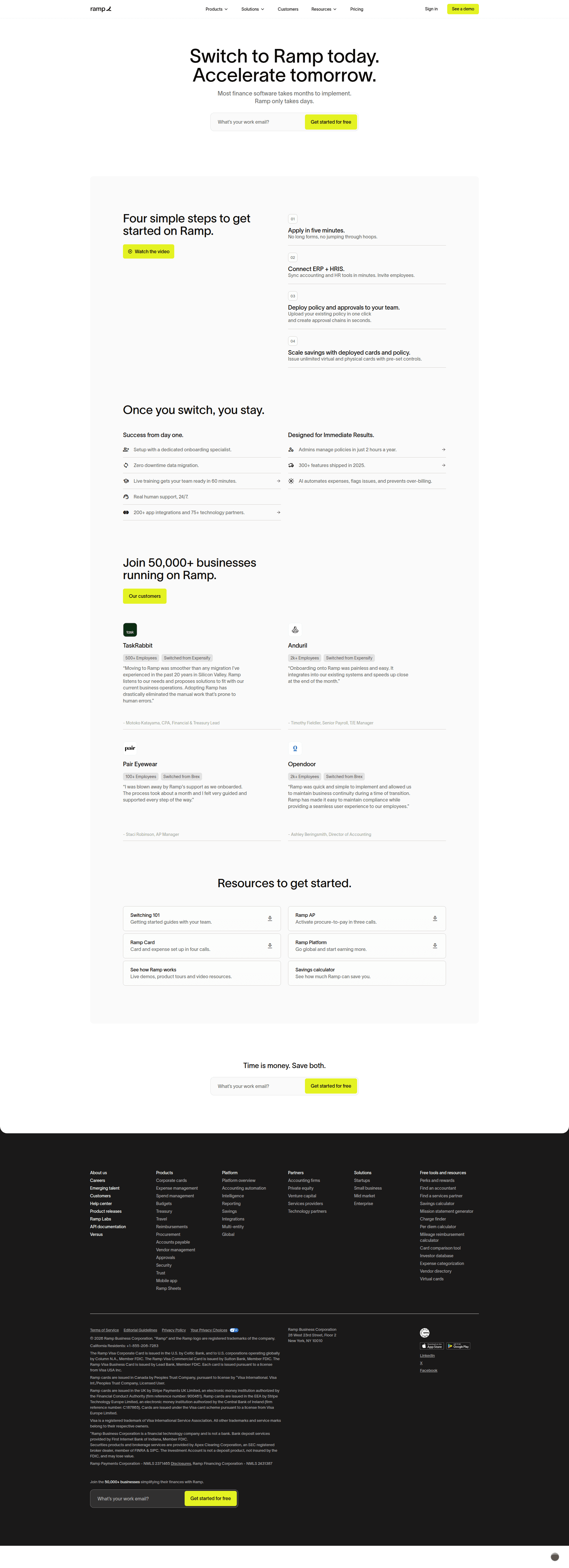 ramp onboarding screenshot
