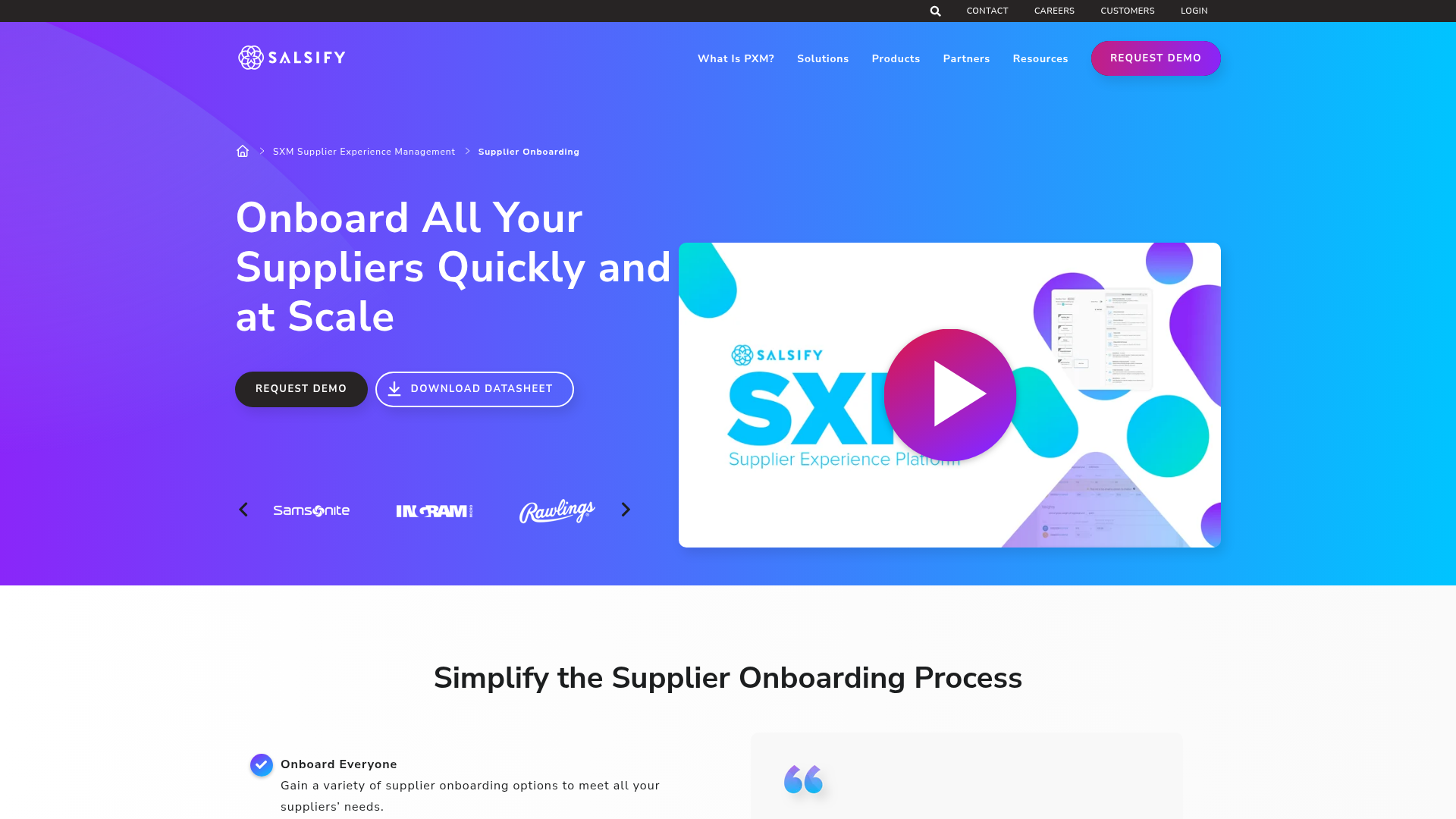 salsify onboarding screenshot