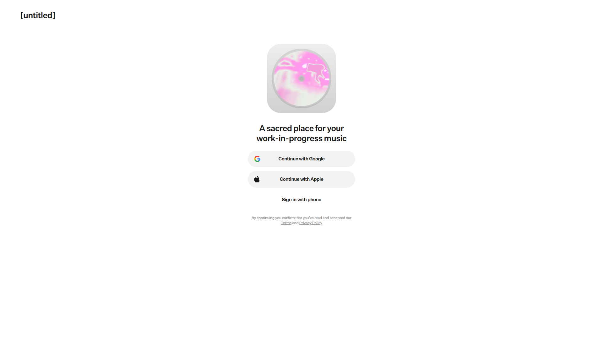 [untitled] onboarding screenshot