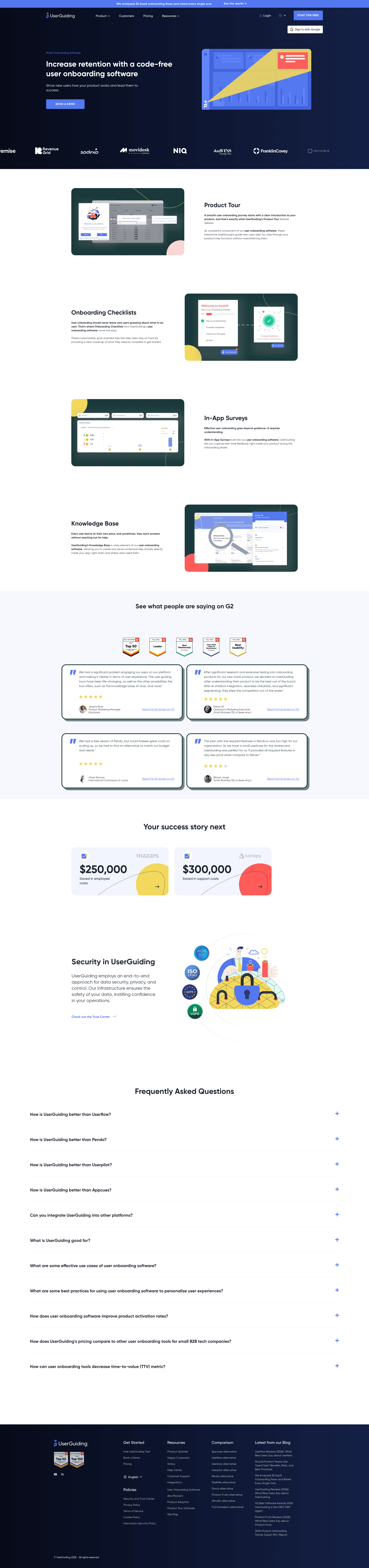 userguiding onboarding screenshot