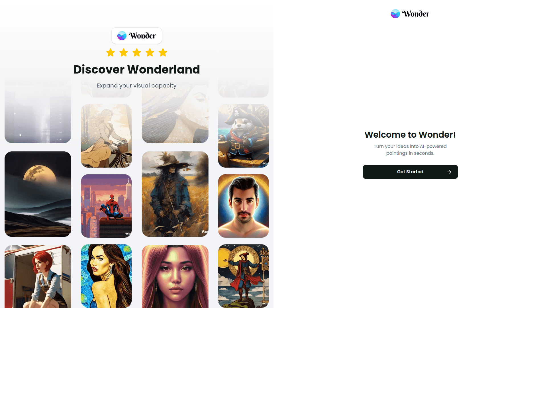 wonder onboarding screenshot