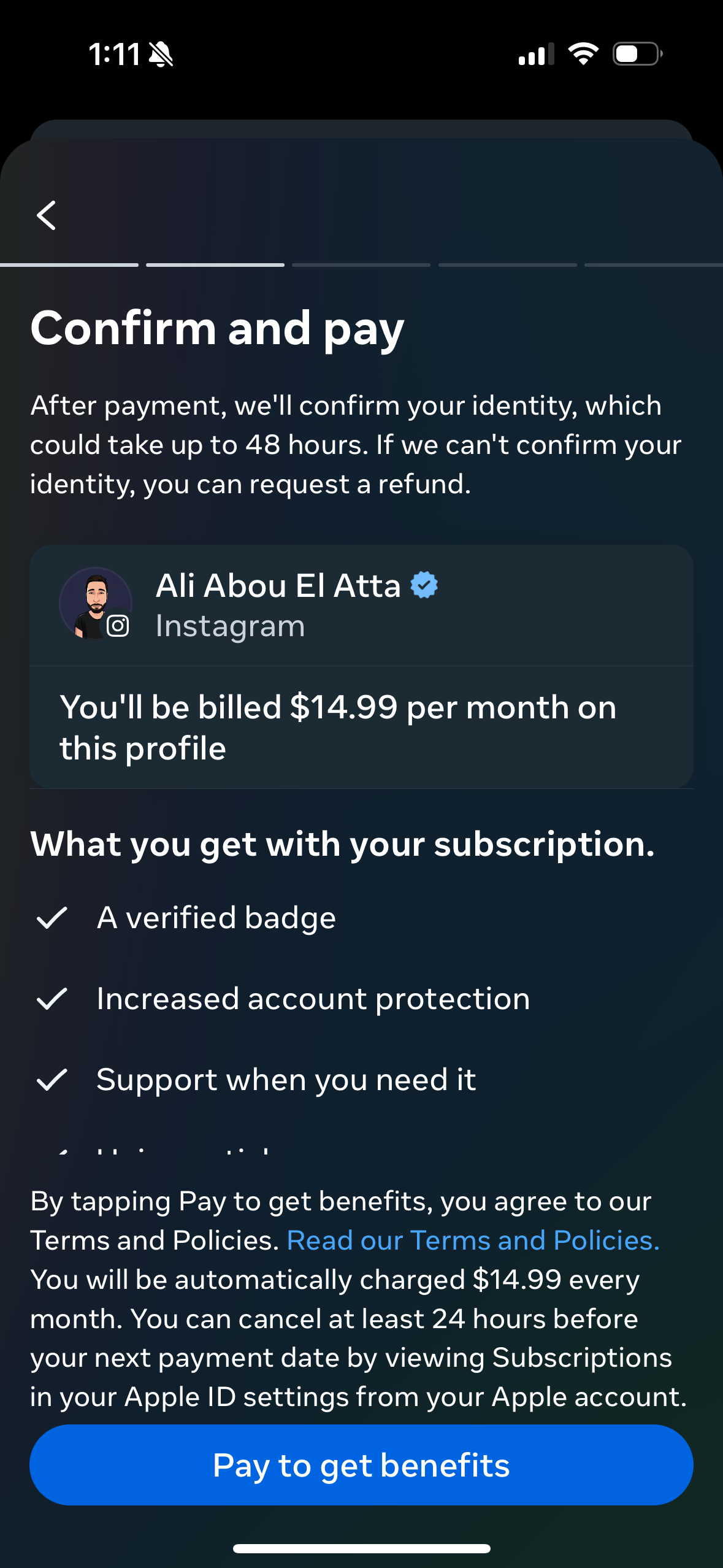ig paywall screenshot