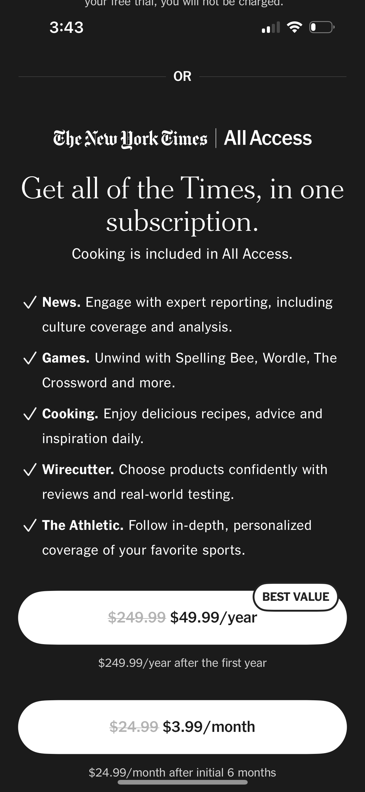 nyt-cooking paywall screenshot