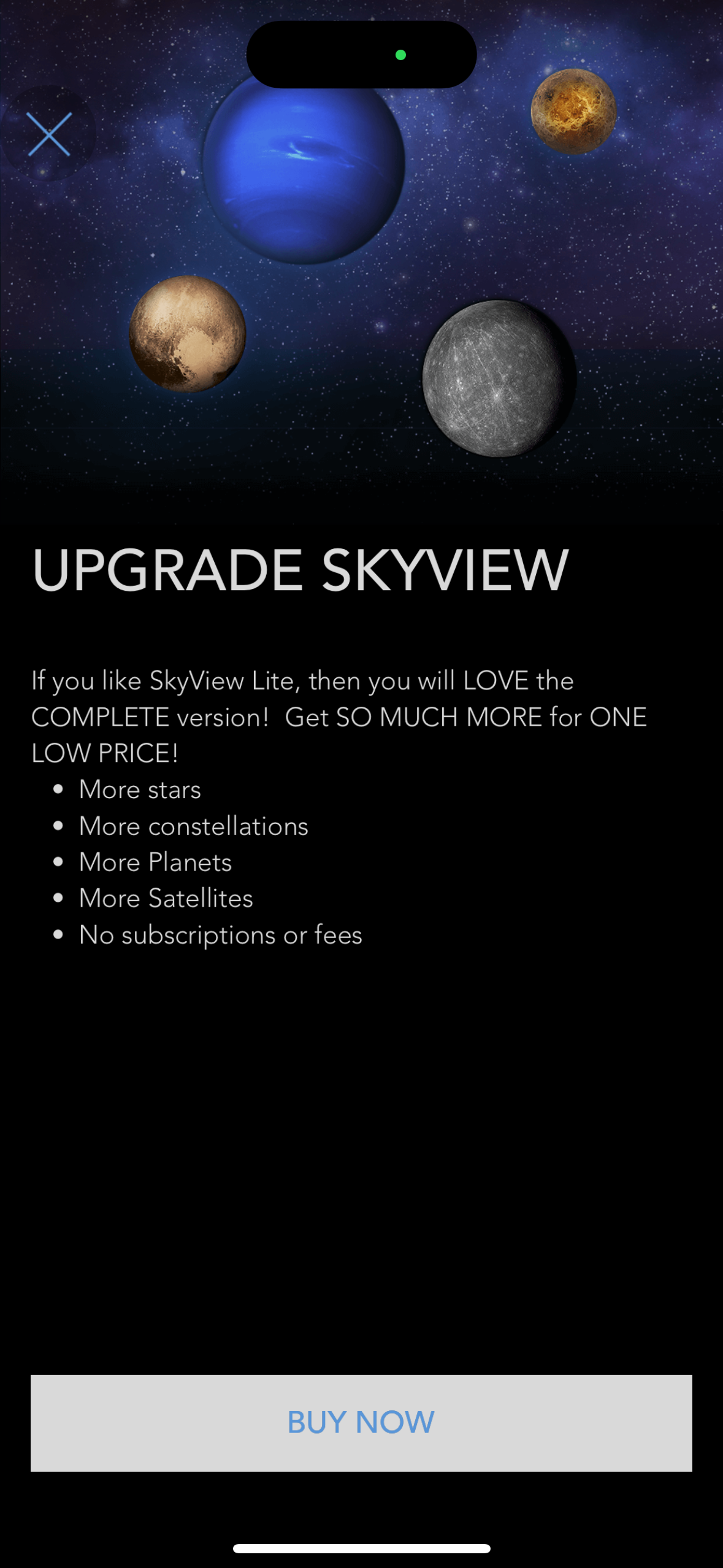 skyview paywall screenshot