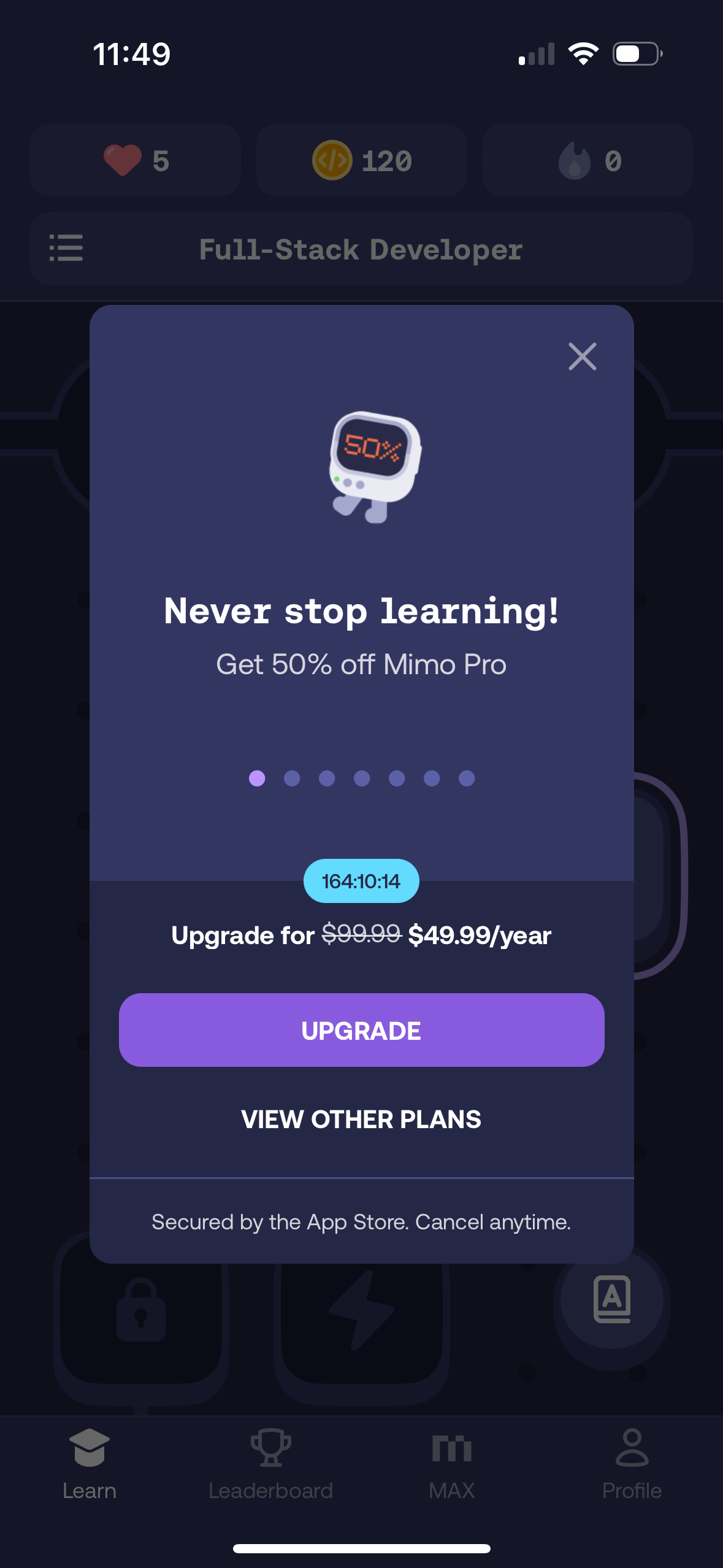 mimo paywall screenshot
