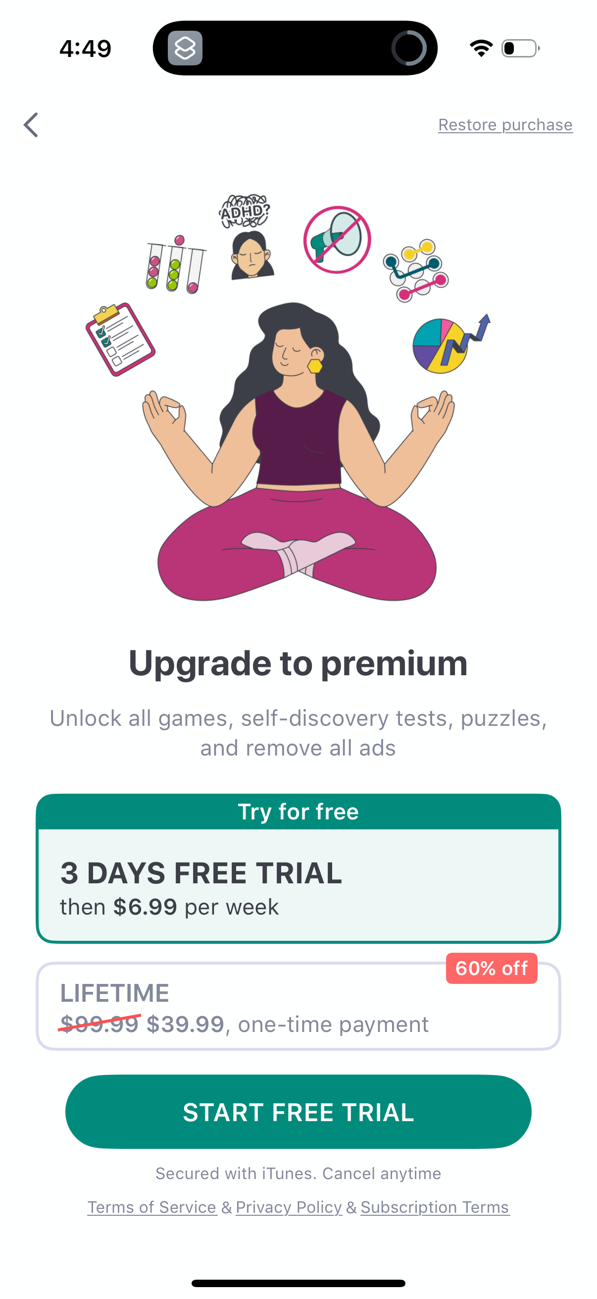 impulse paywall screenshot