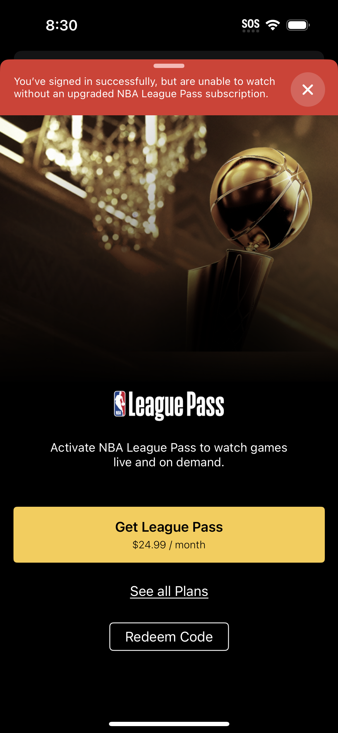 nba paywall screenshot